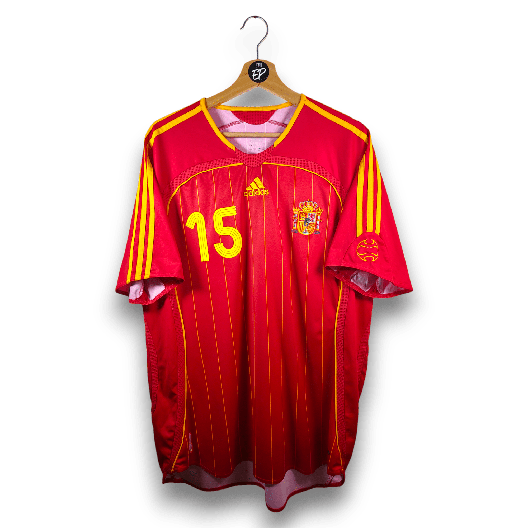2006 - 08 Spain Home Shirt Ramos 15 - 9.5/10 - (L) - Eternal Pitch