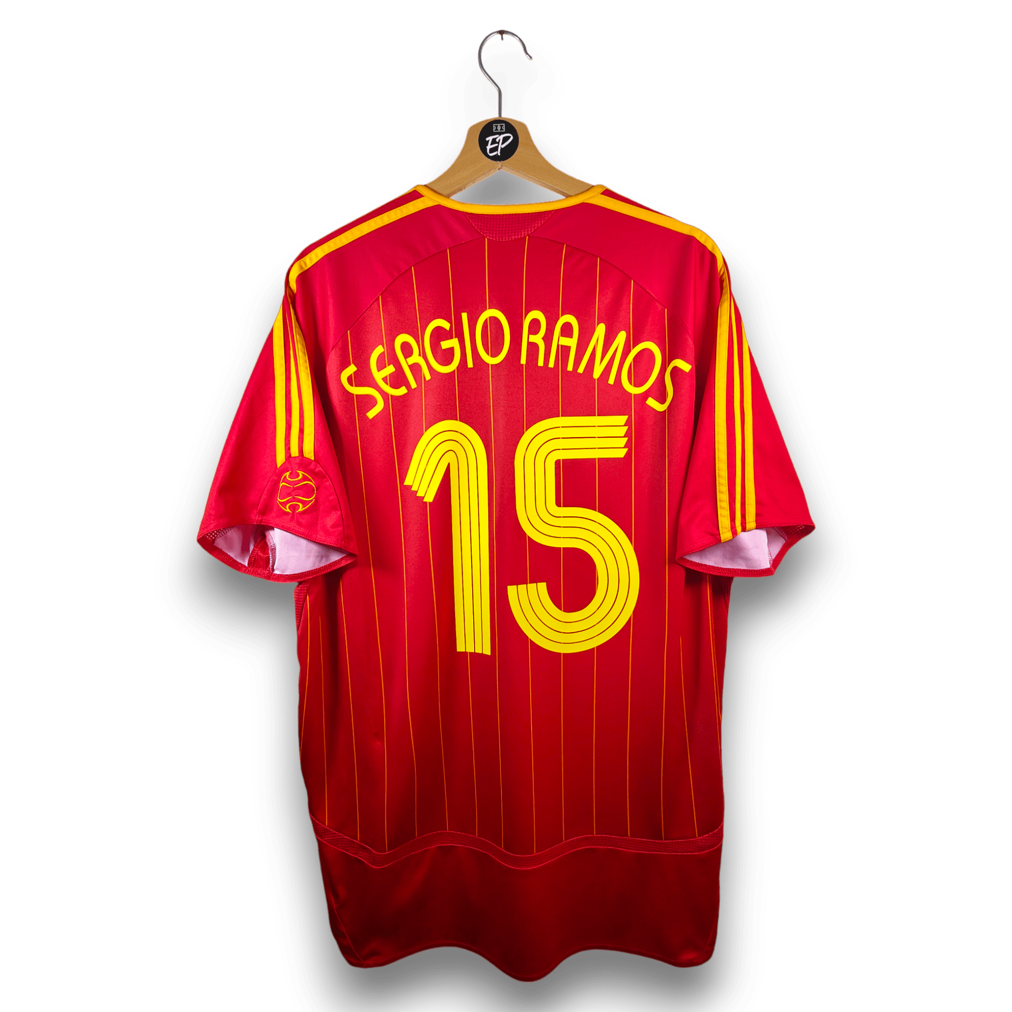 2006 - 08 Spain Home Shirt Ramos 15 - 9.5/10 - (L) - Eternal Pitch