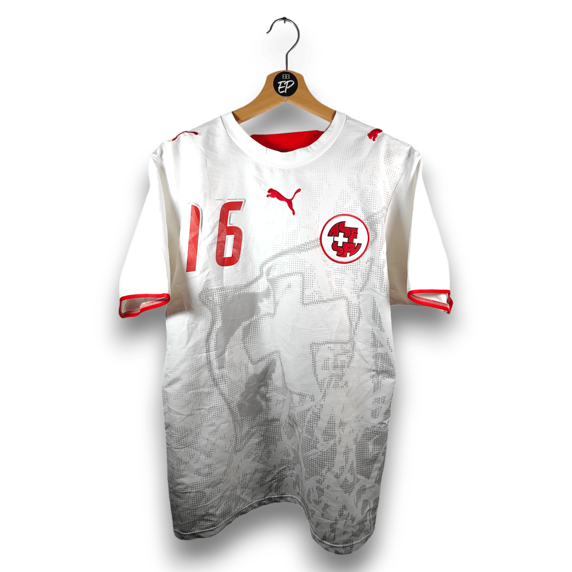 2006 - 08 Switzerland Away Shirt Barnetta 16 - 8/10 - (S) - Eternal Pitch