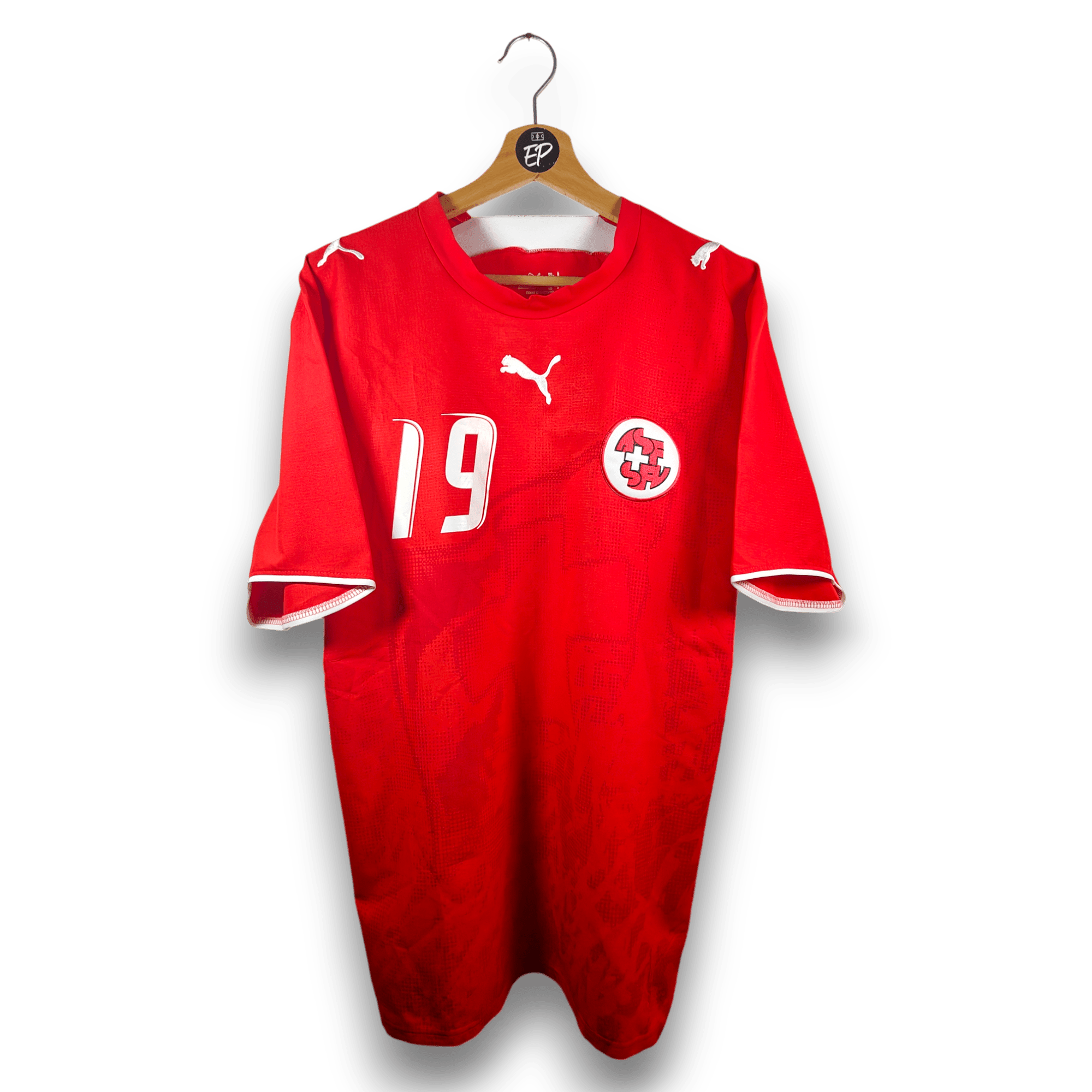 2006 - 08 Switzerland Home Shirt Behrami 19 - 8.5/10 - (L) - Eternal Pitch