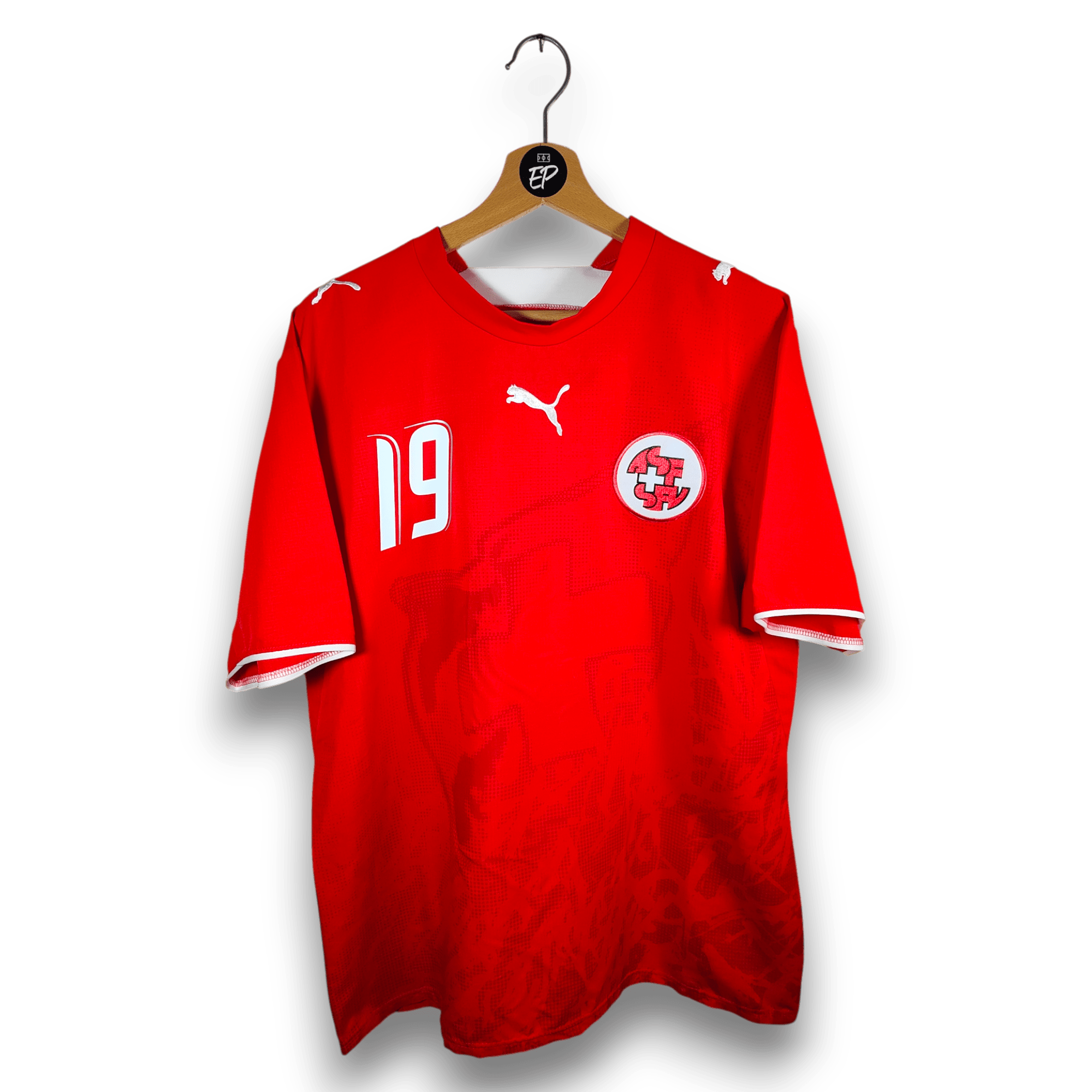 2006 - 08 Switzerland Home Shirt Behrami 19 - 9.5/10 - (L) - Eternal Pitch
