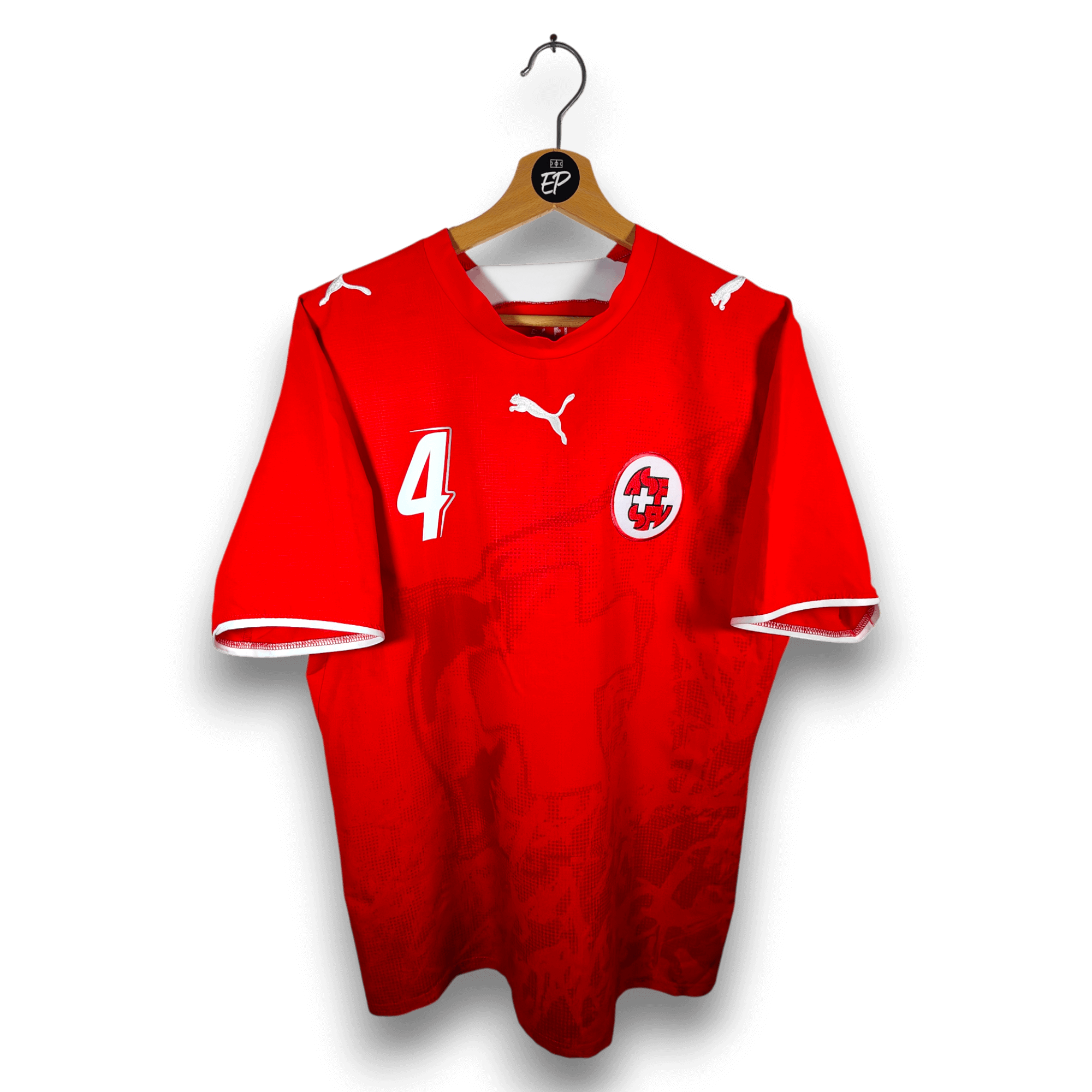 2006 - 08 Switzerland Home Shirt Senderos 4 - 9.5/10 - (M) - Eternal Pitch