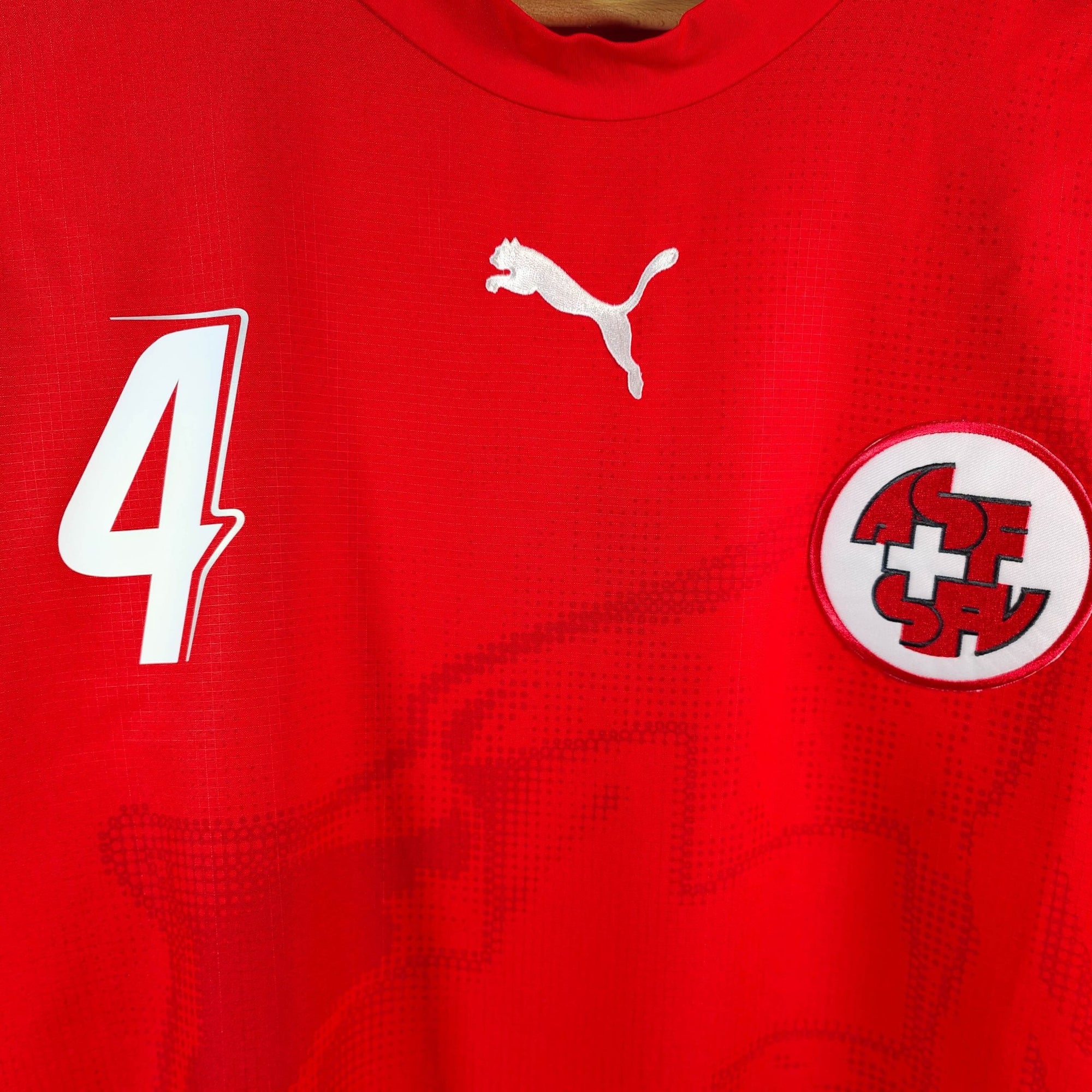 2006 - 08 Switzerland Home Shirt Senderos 4 - 9.5/10 - (XL) - Eternal Pitch