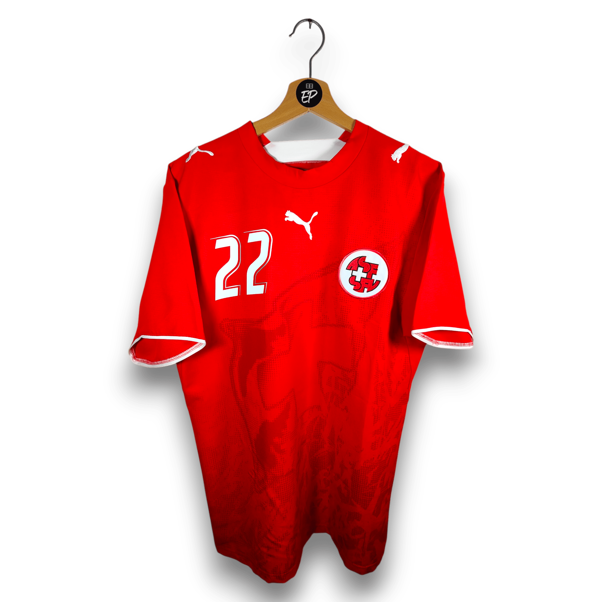2006 - 08 Switzerland Home Shirt Yakin 22 - 9.5/10 - (M) - Eternal Pitch