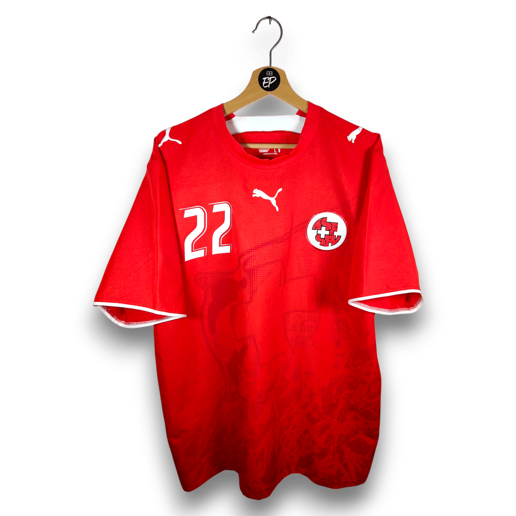 2006 - 08 Switzerland Home Shirt Yakin 22 - 9.5/10 - (XL) - Eternal Pitch