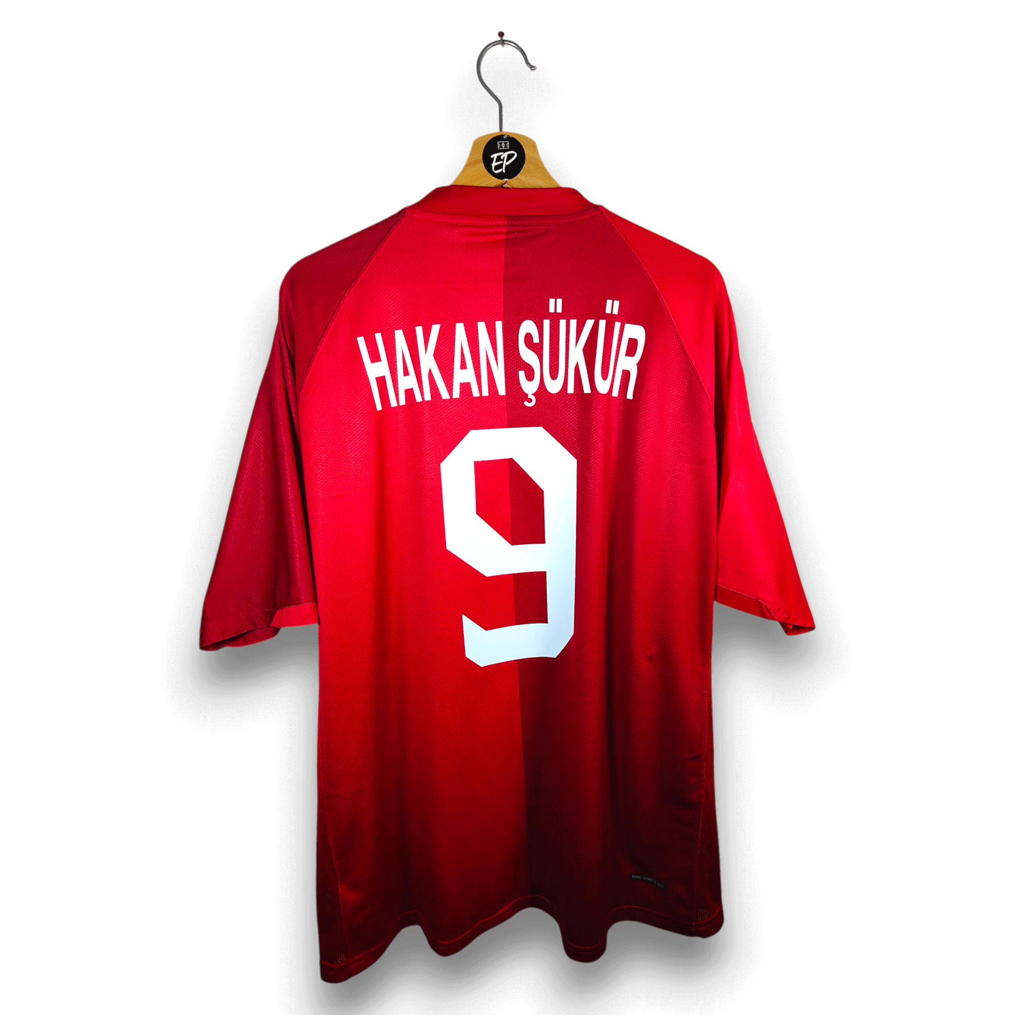 2006 - 08 Turkey Home Shirt Hakan Sukur 9 - 9.5/10 - (XL) - Eternal Pitch