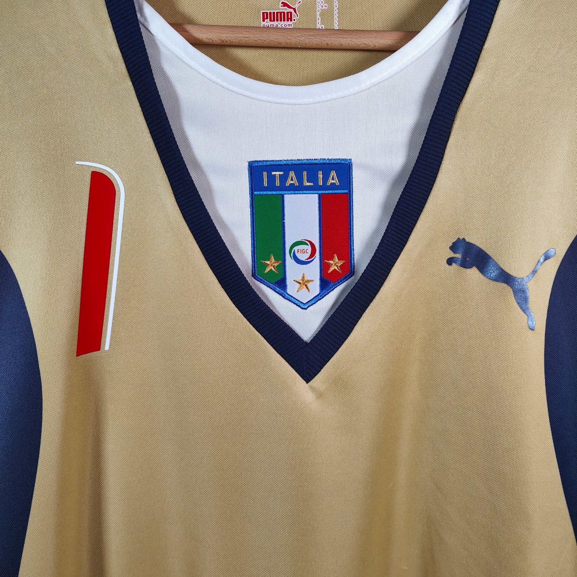 2006 Italy GK Shirt Buffon 1 - 8.5/10 - (L) - Eternal Pitch