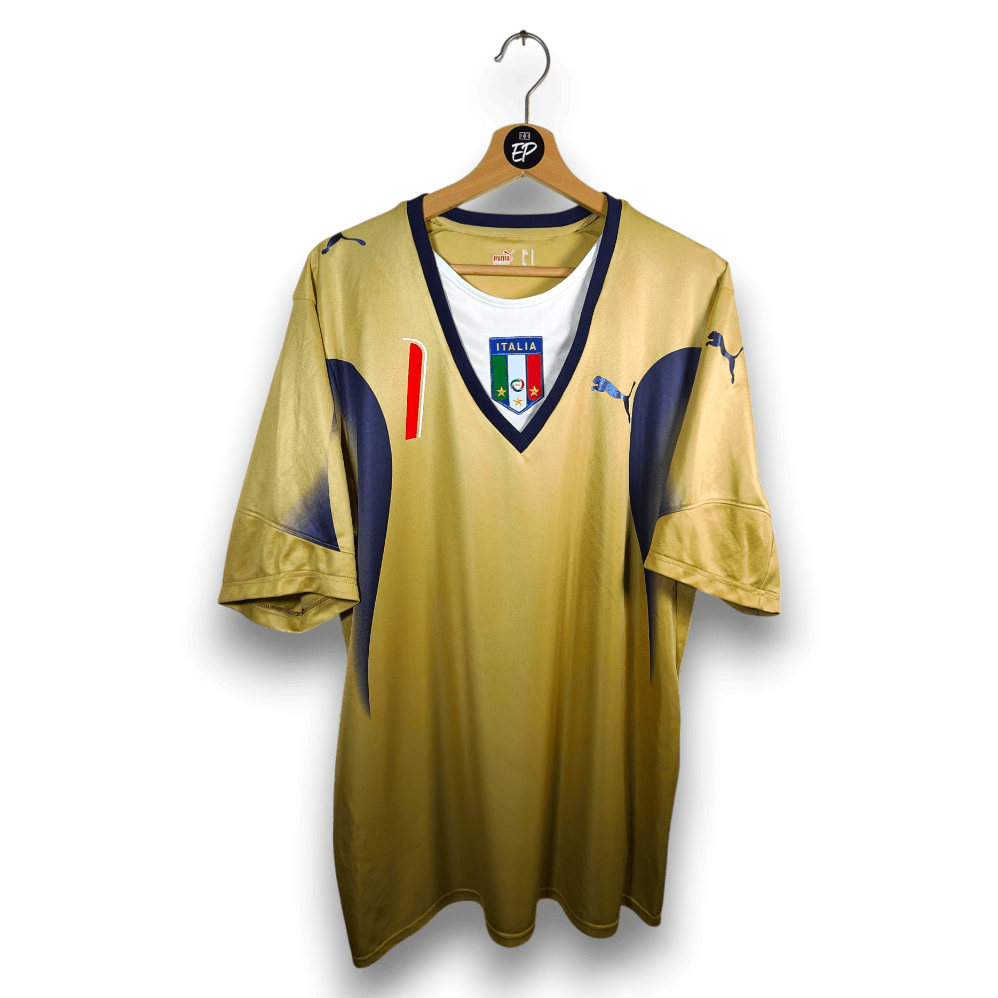 2006 Italy GK Shirt Buffon 1 - 8.5/10 - (L) - Eternal Pitch