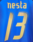 2006 Italy Home Shirt Nesta 13 - 9/10 - (XL) - Eternal Pitch