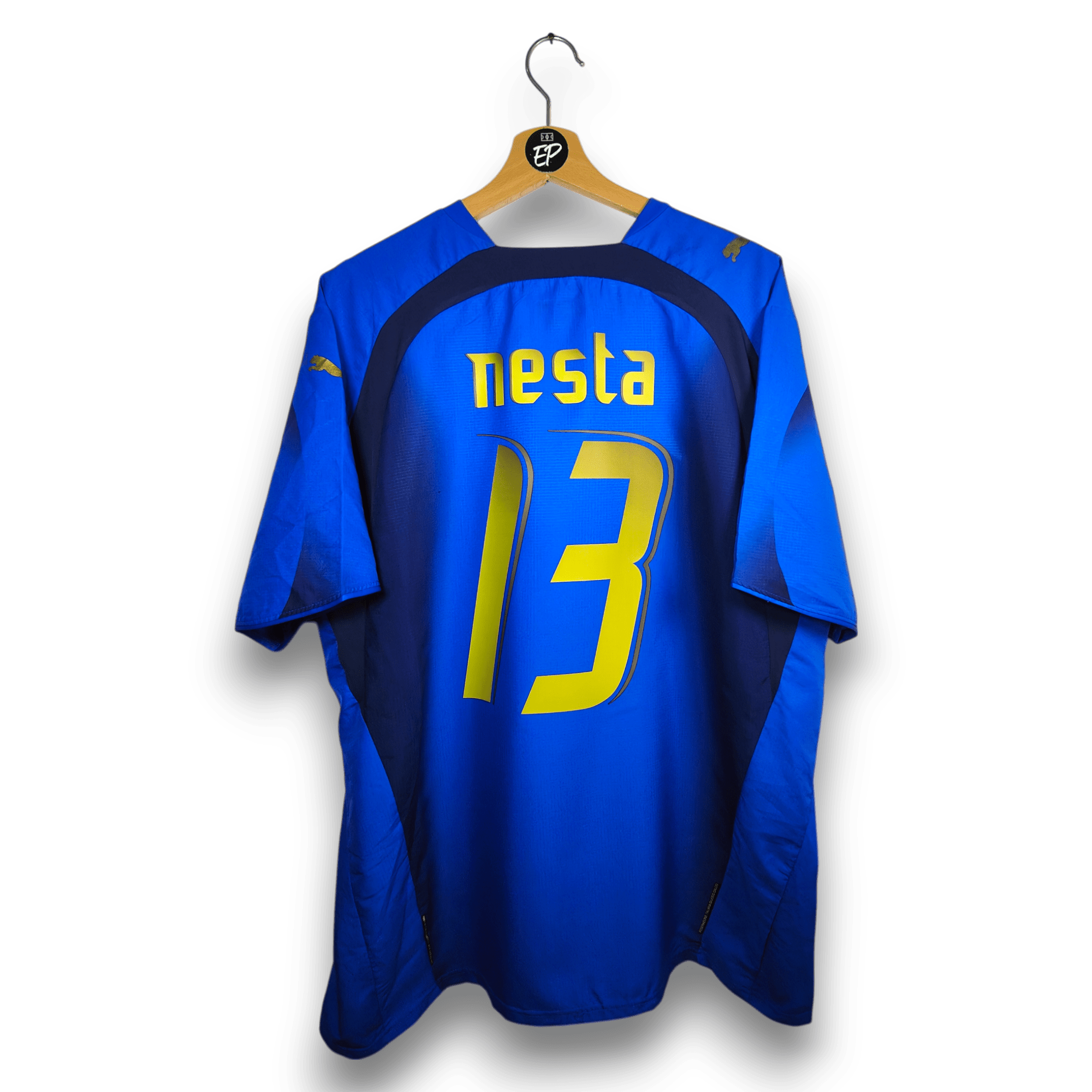 2006 Italy Home Shirt Nesta 13 - 9/10 - (XL) - Eternal Pitch