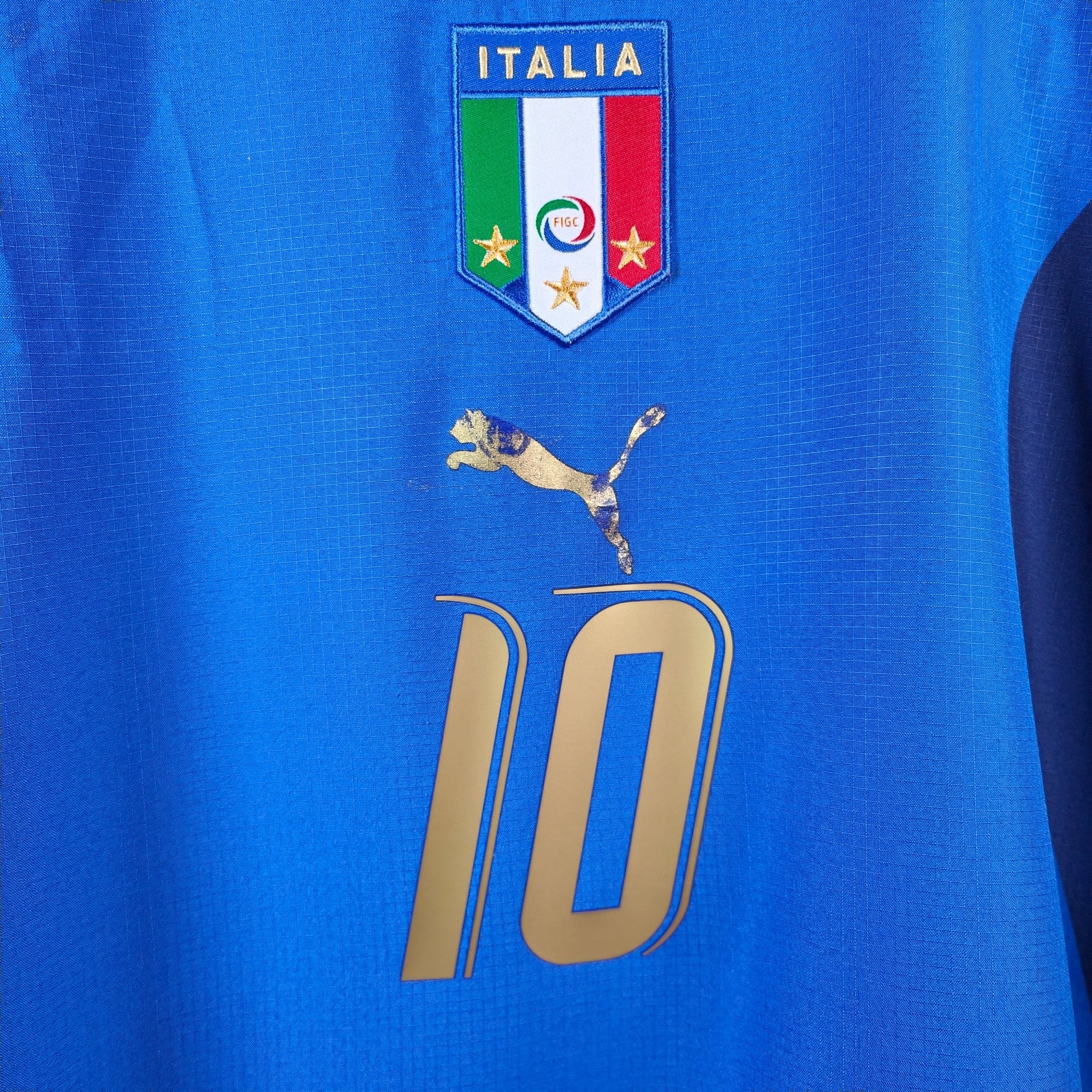 2006 Italy Home Shirt Totti 10 - 7.5/10 - (L) - Eternal Pitch
