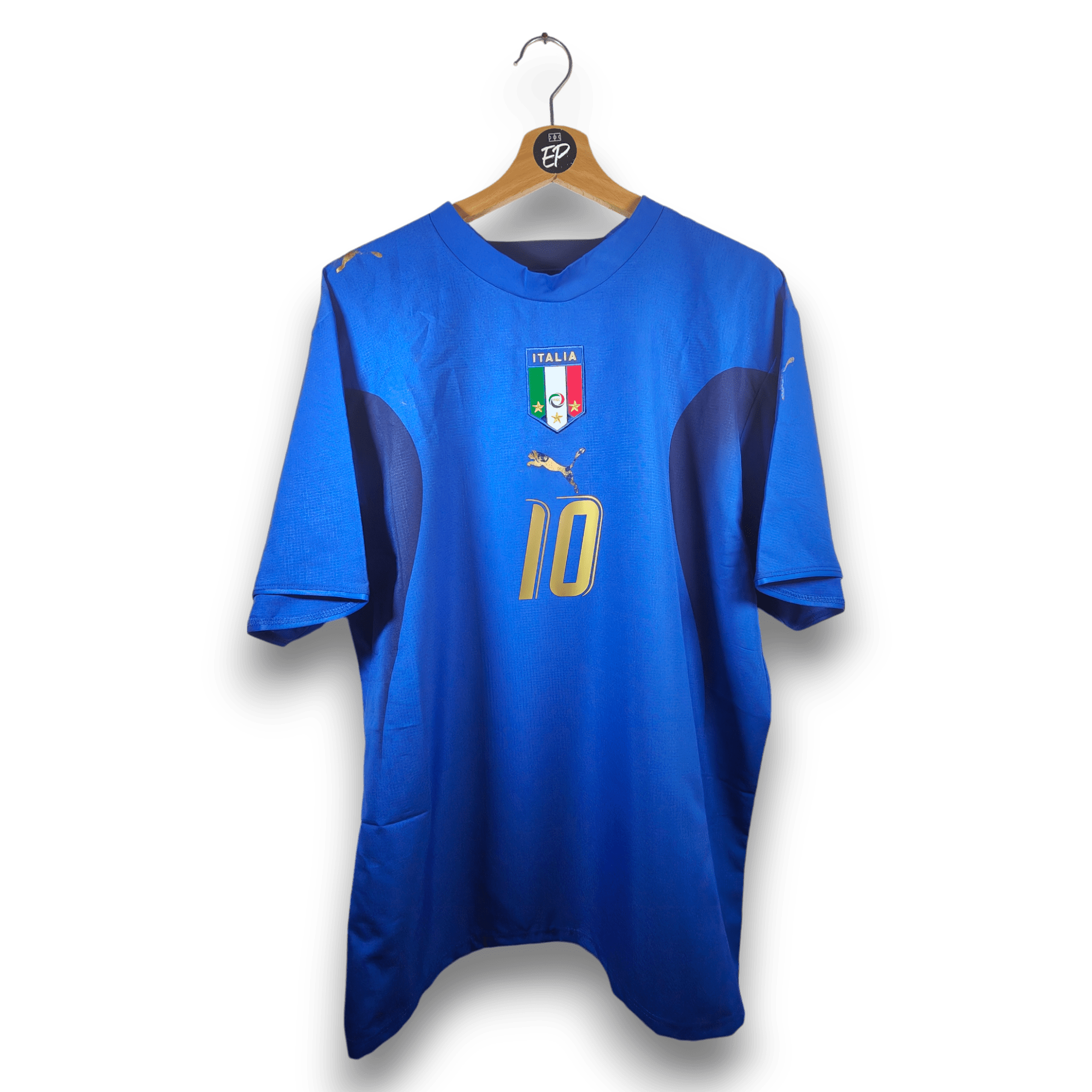 2006 Italy Home Shirt Totti 10 - 7.5/10 - (L) - Eternal Pitch