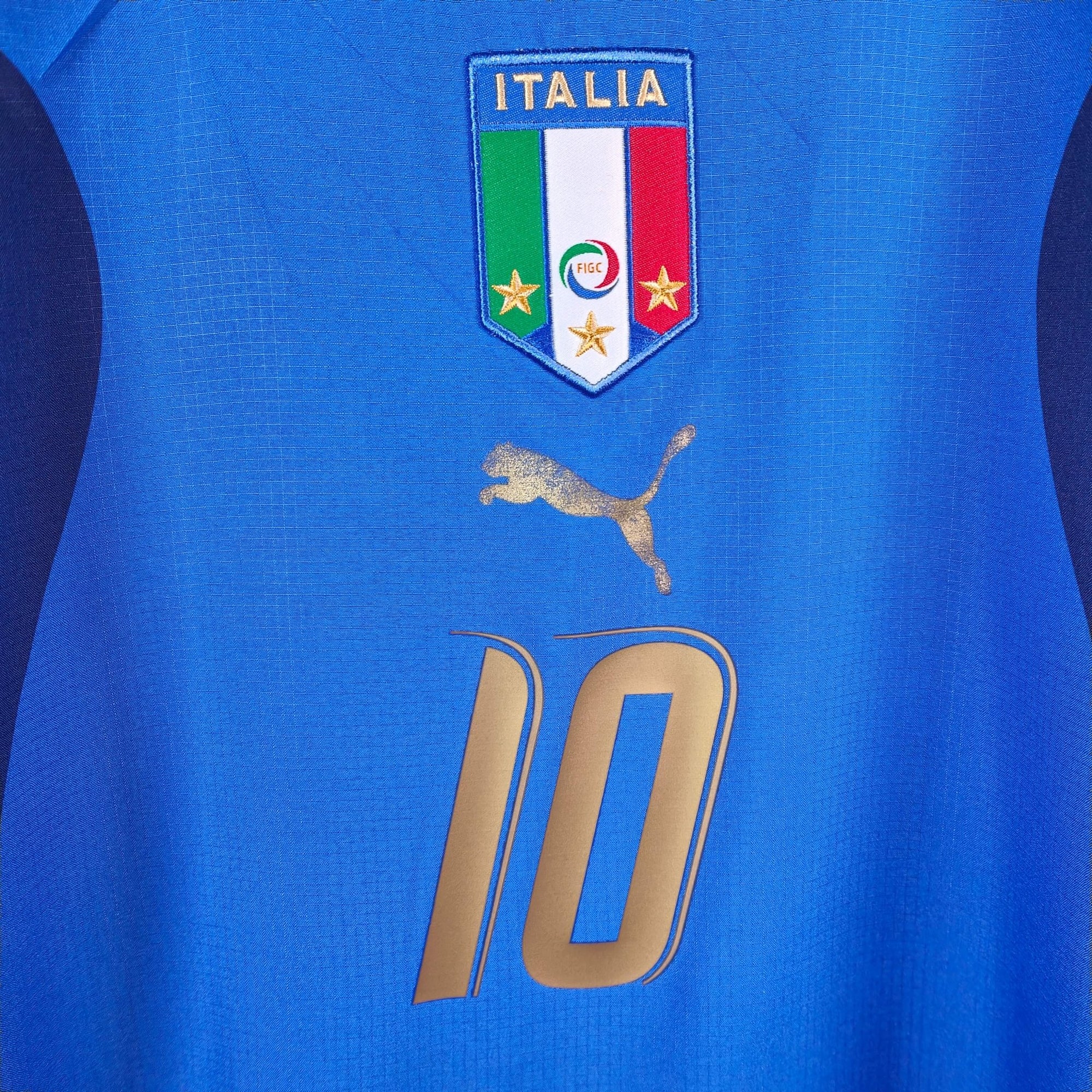 2006 Italy Home Shirt Totti 10 - 7.5/10 - (S) - Eternal Pitch