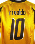 2007 - 08 AEK Athens Home Shirt Rivaldo 10 (L) - Eternal Pitch