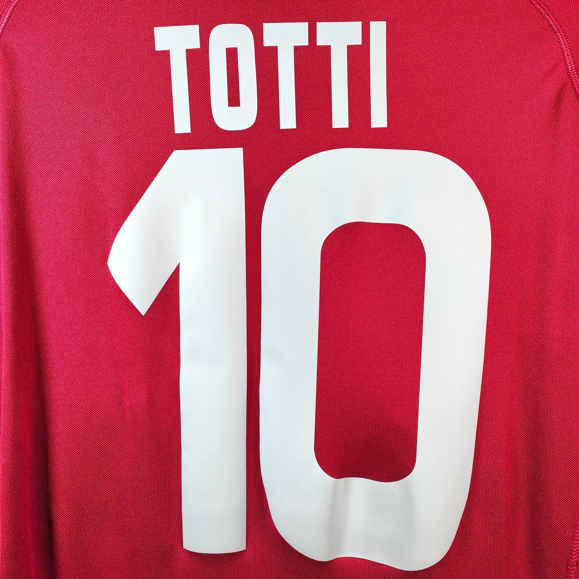 2007 - 08 AS Roma Home Shirt Totti 10 (M) - Eternal Pitch