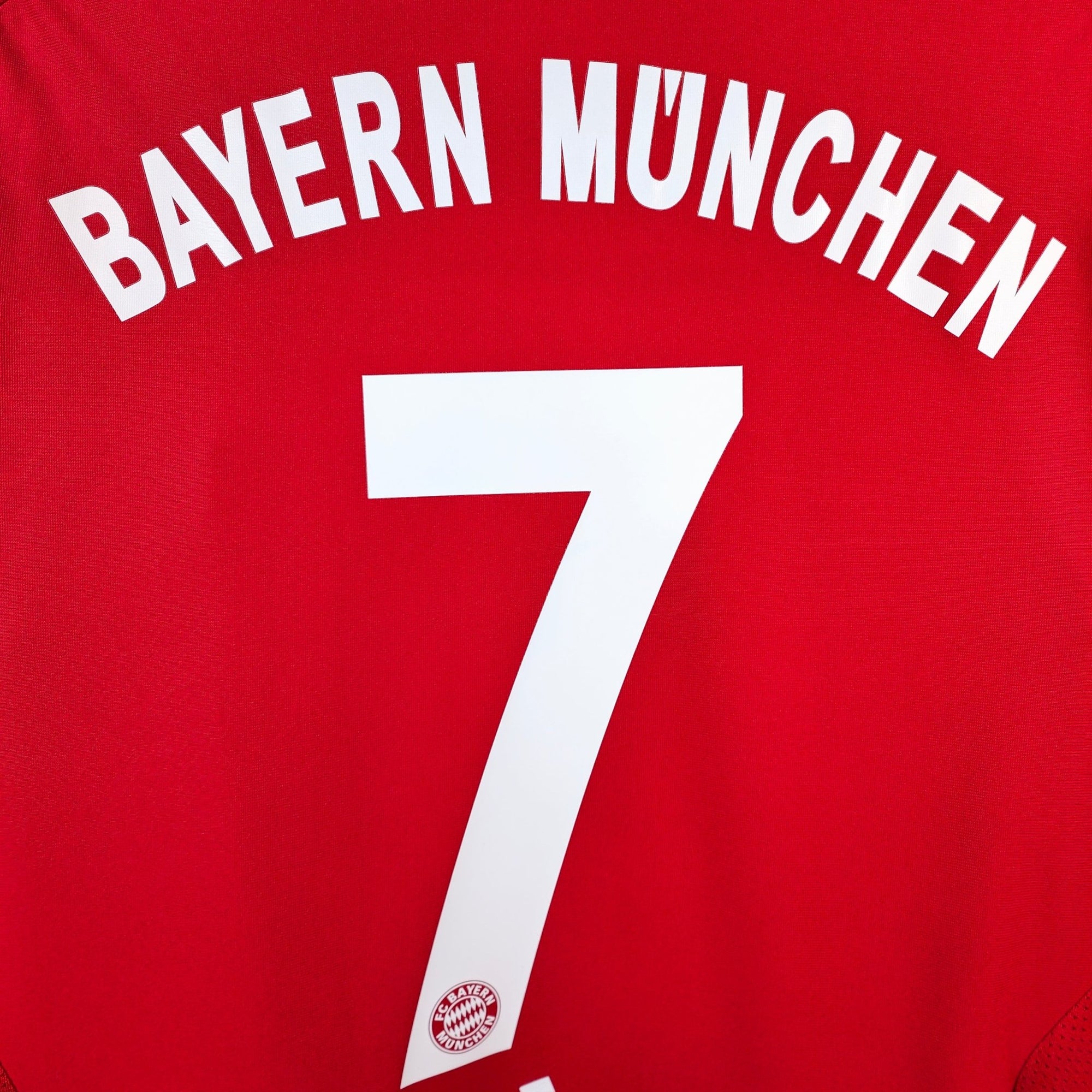 2007 - 08 Bayern Munich Home Shirt Ribery 7 - 8/10 - (L) - Eternal Pitch