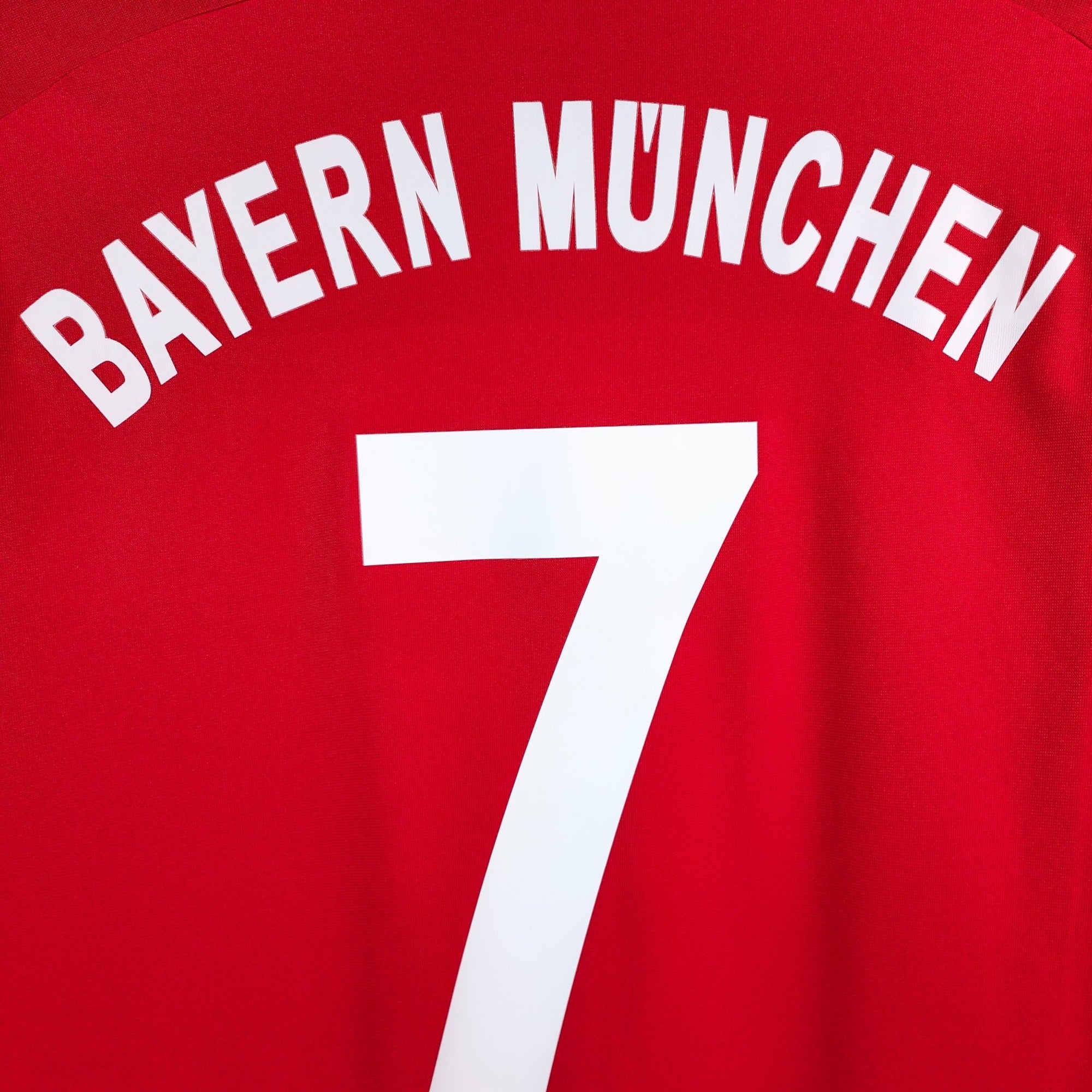 2007 - 08 Bayern Munich Home Shirt Ribery 7 - 9.5/10 - (M) - Eternal Pitch