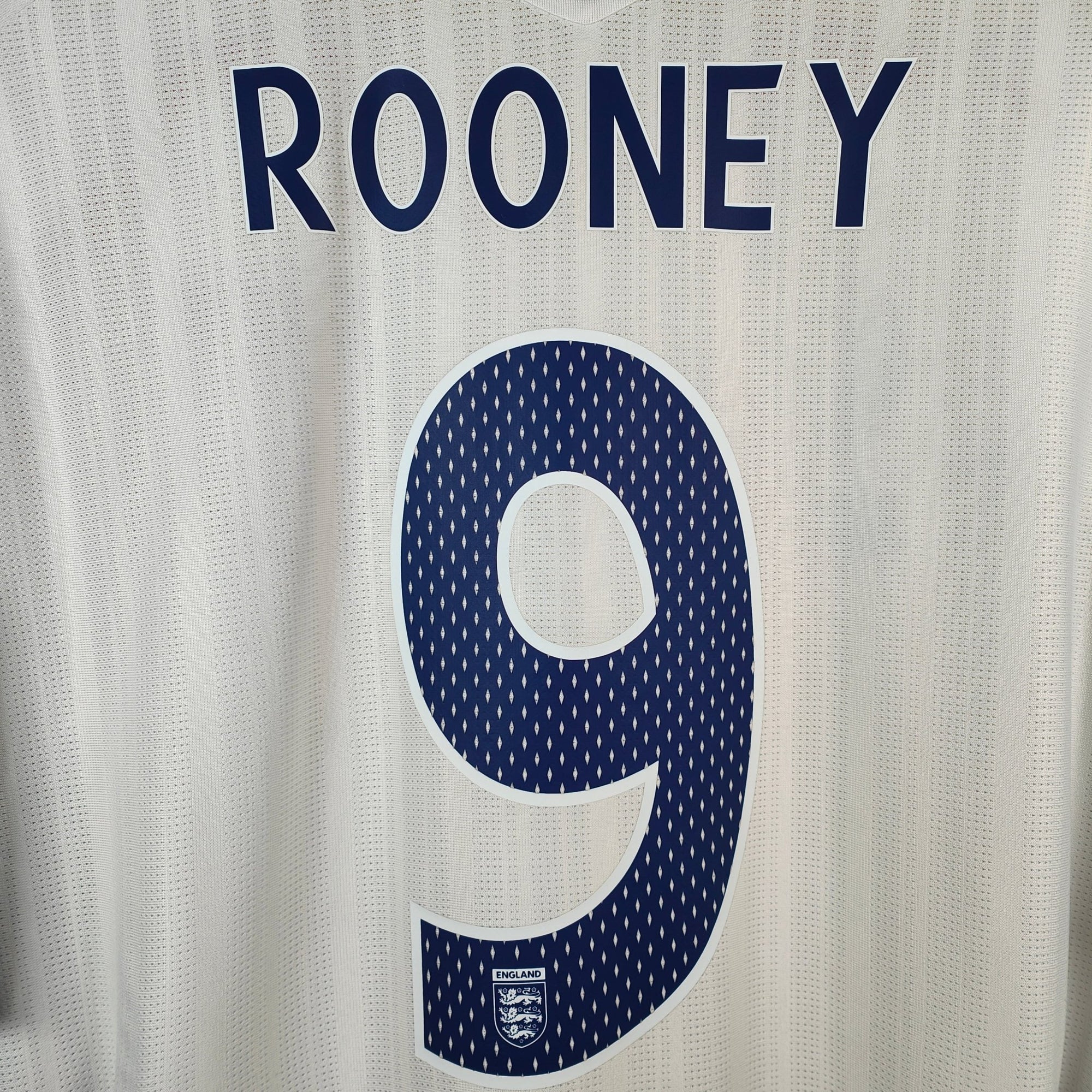 2007 - 08 England Home Shirt Rooney 9 - 9/10 - (XL) - Eternal Pitch