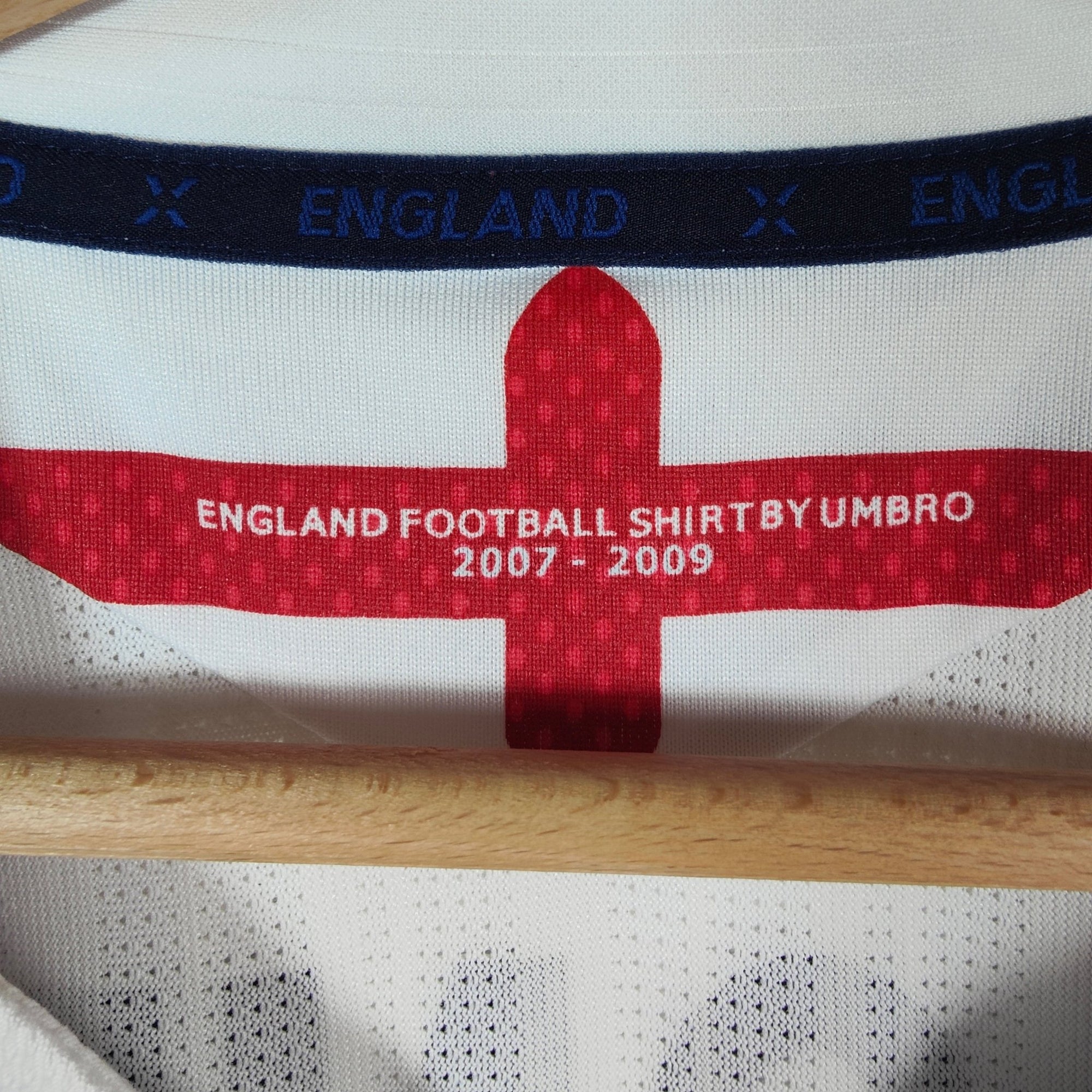2007 - 08 England Home Shirt Rooney 9 - 9/10 - (XL) - Eternal Pitch