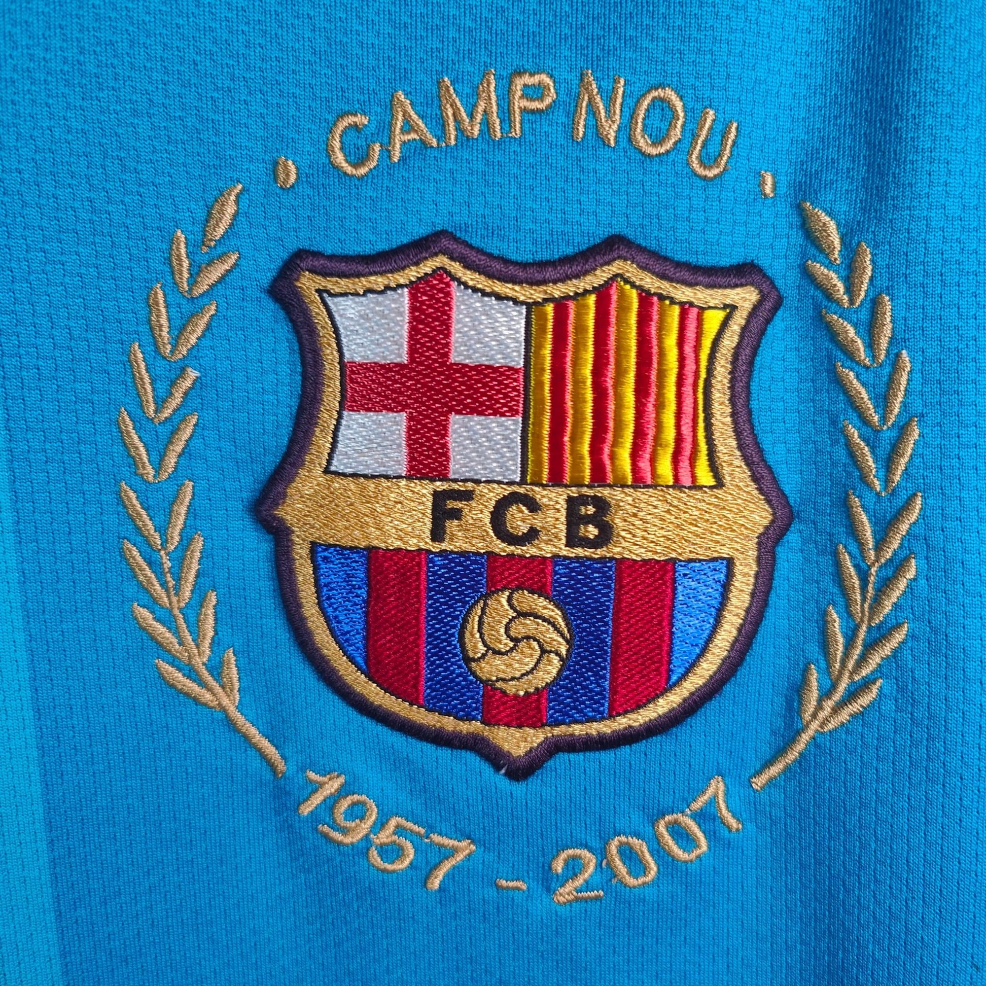 2007 - 08 FC Barcelona Away Shirt Eto’o 9 - 9/10 - (L) - Eternal Pitch