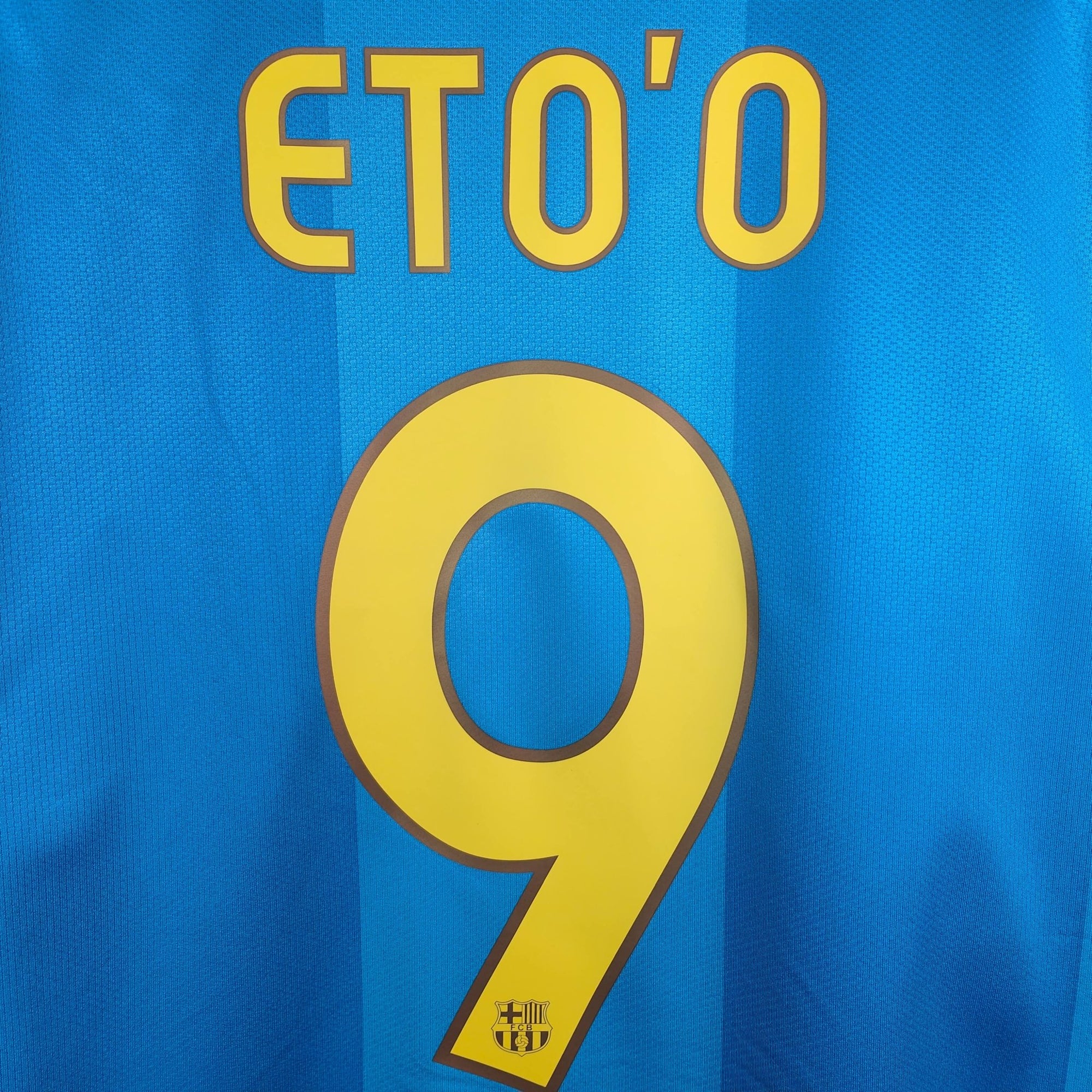 2007 - 08 FC Barcelona Away Shirt Eto’o 9 - 9/10 - (L) - Eternal Pitch
