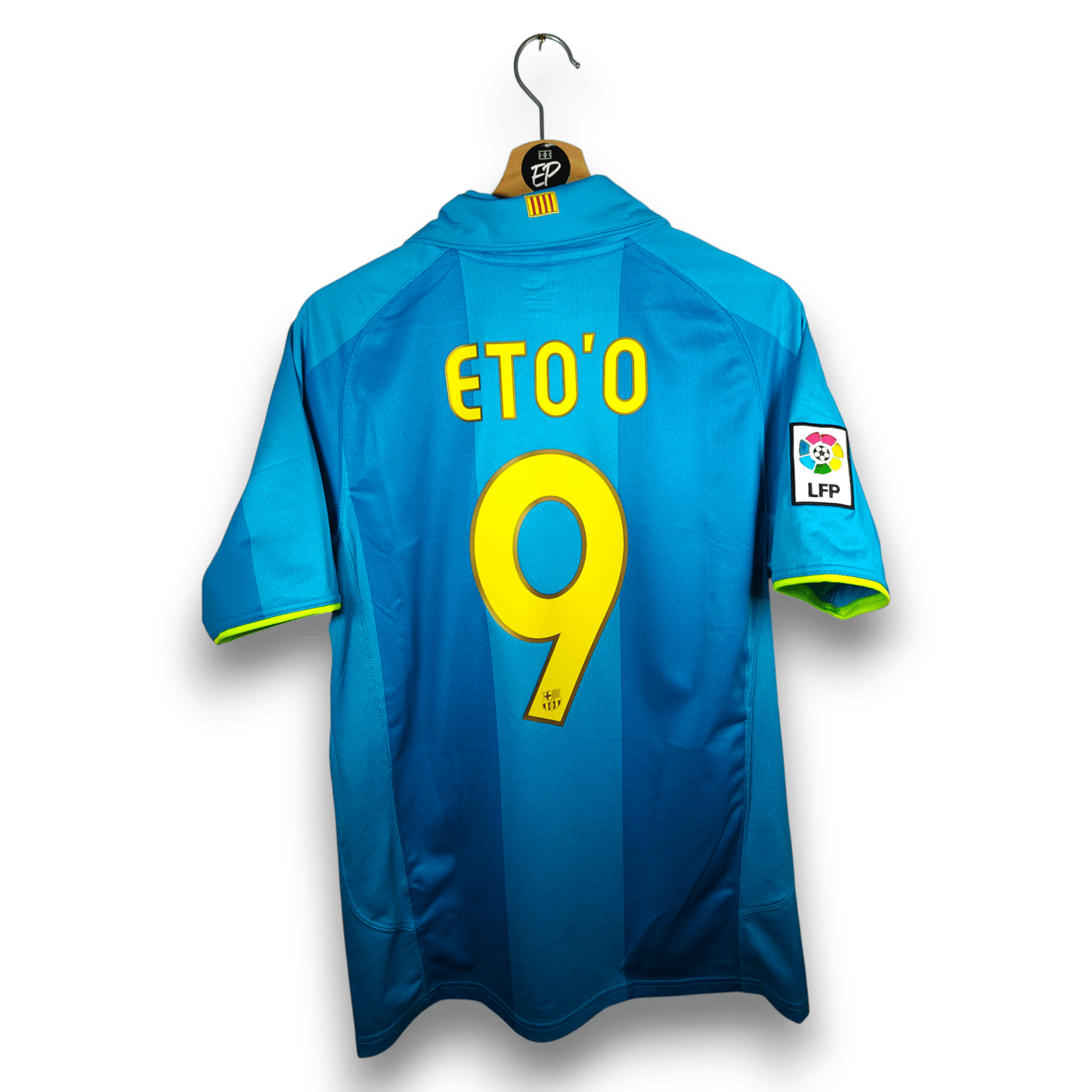 2007 - 08 FC Barcelona Away Shirt Eto’o 9 - 9.5/10 - (S) - Eternal Pitch