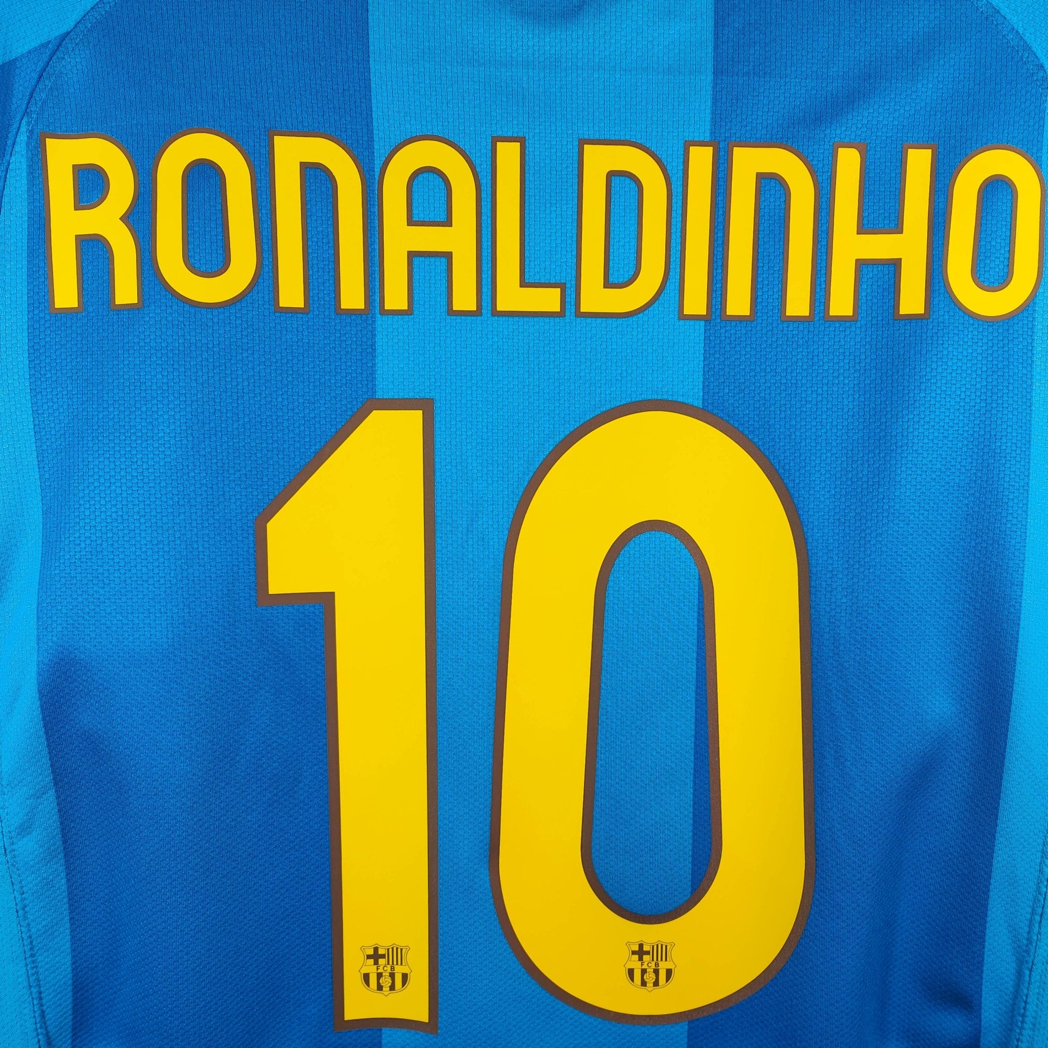 2007-08 FC Barcelona Away Shirt Ronaldinho #10 - 9/10 - (M