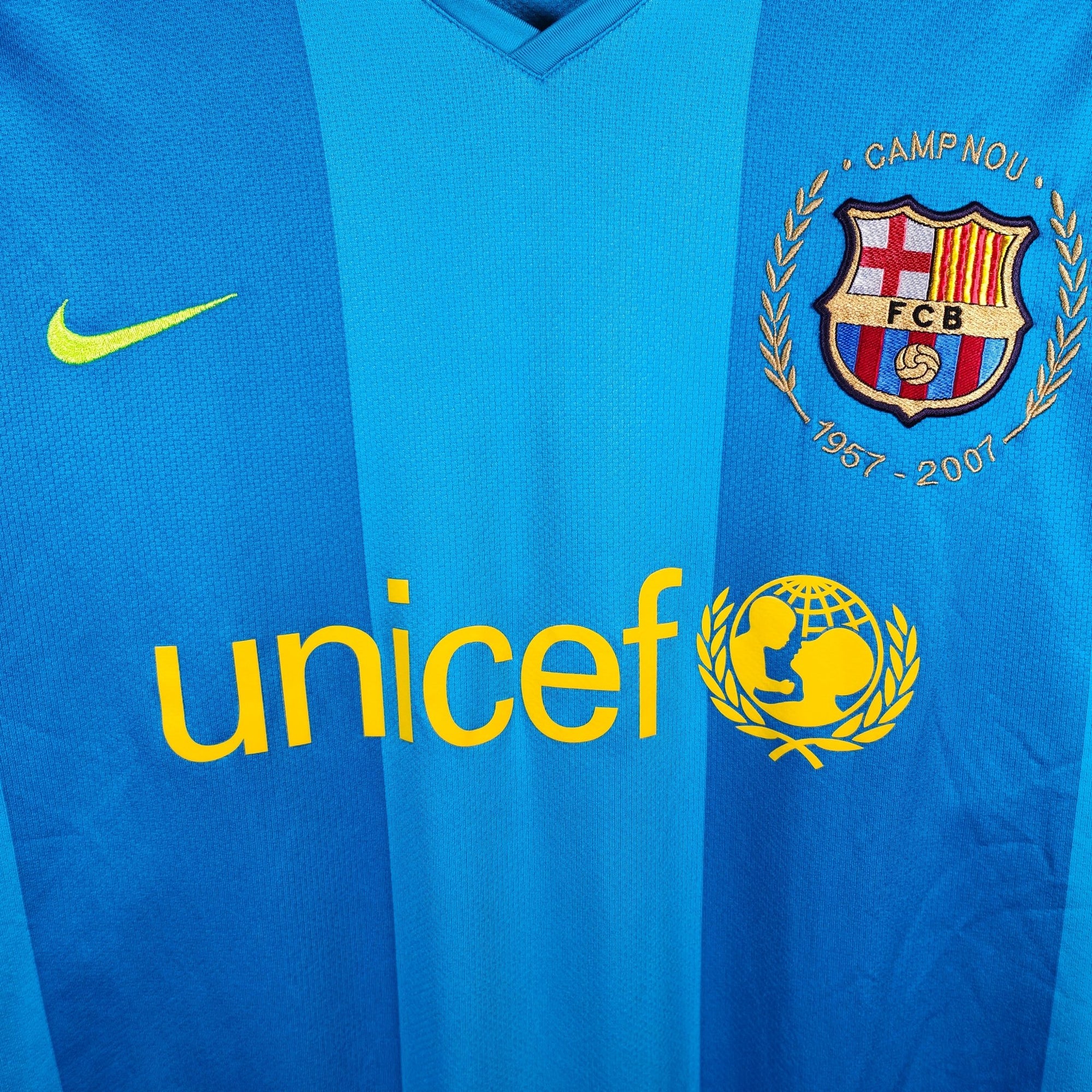 2007 - 08 FC Barcelona Away Shirt Ronaldinho 10 - 9/10 - (M) - Eternal Pitch