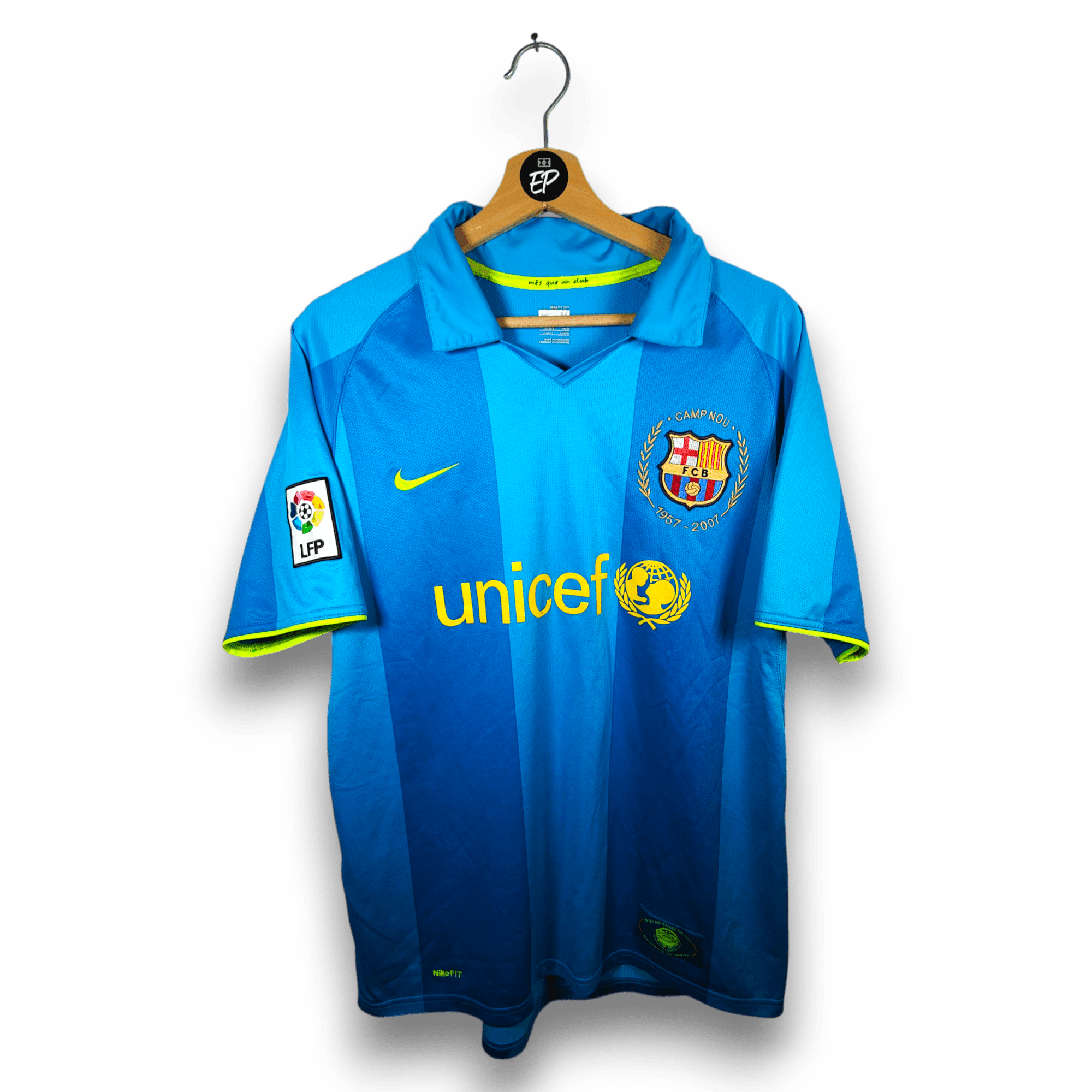 2007 - 08 FC Barcelona Away Shirt Ronaldinho 10 - 9/10 - (M) - Eternal Pitch