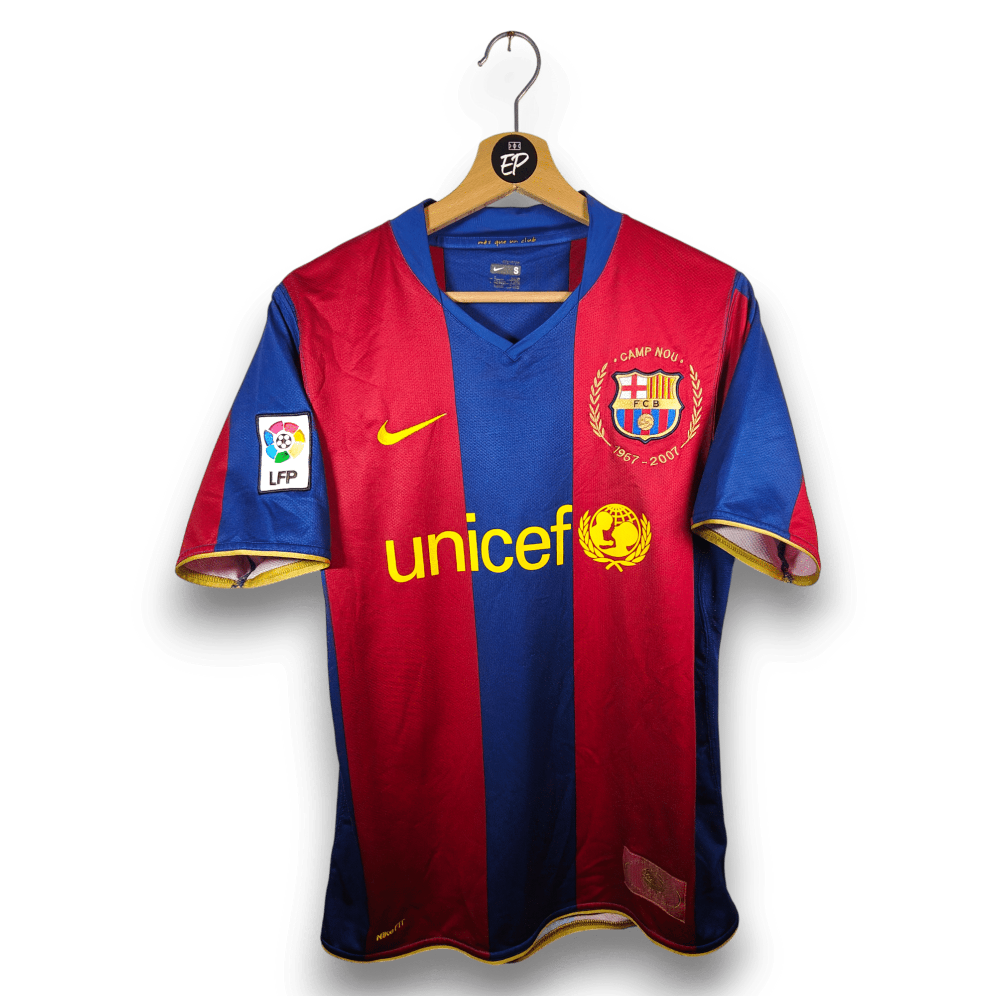 2007 - 08 FC Barcelona Home Shirt Eto’o 9 - 8.5/10 - (S) - Eternal Pitch