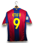 2007 - 08 FC Barcelona Home Shirt Eto’o 9 - 8.5/10 - (S) - Eternal Pitch