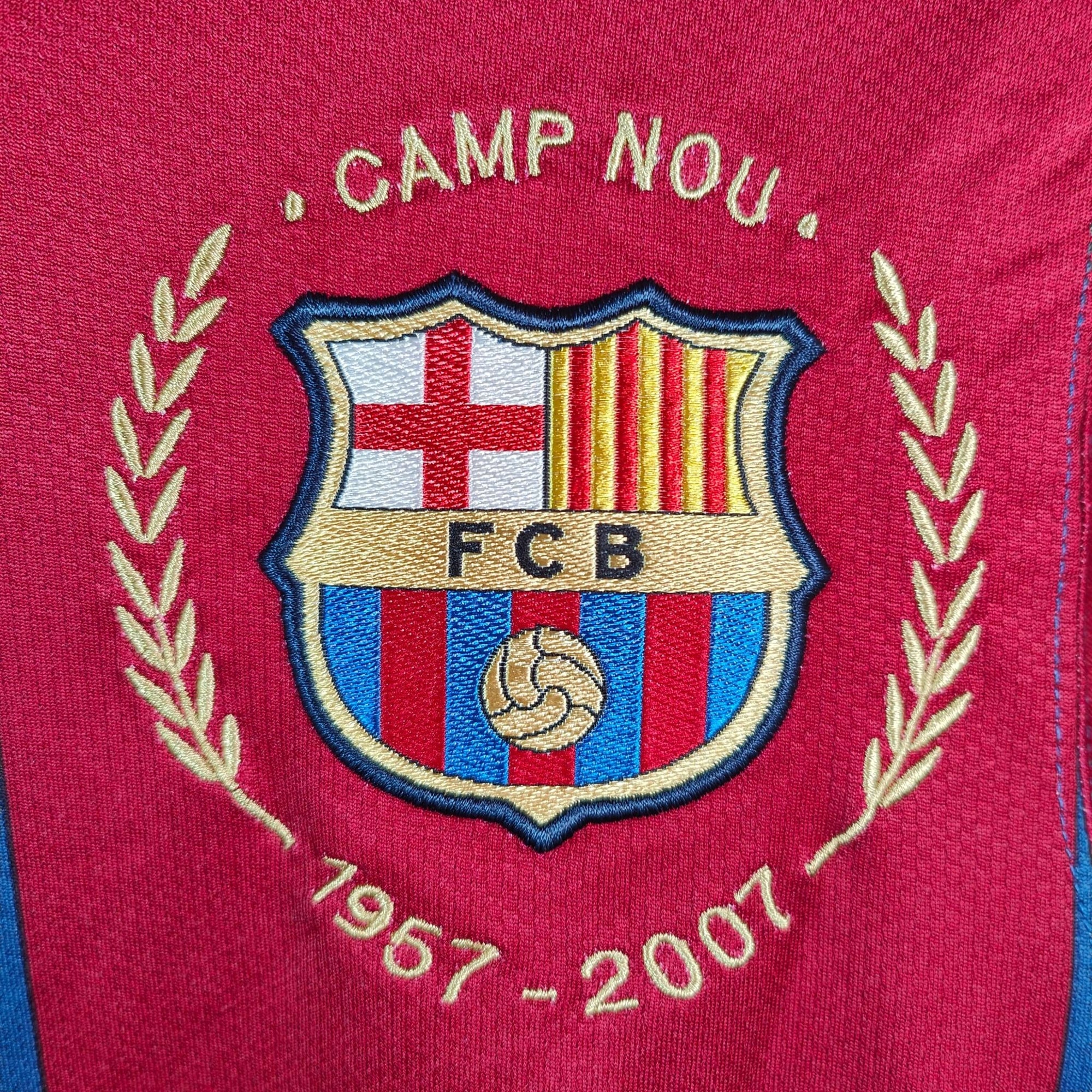 2007 - 08 FC Barcelona Home Shirt Eto’o 9 - 8.5/10 - (S) - Eternal Pitch