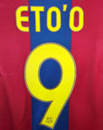 2007 - 08 FC Barcelona Home Shirt Eto’o 9 - 8.5/10 - (S) - Eternal Pitch