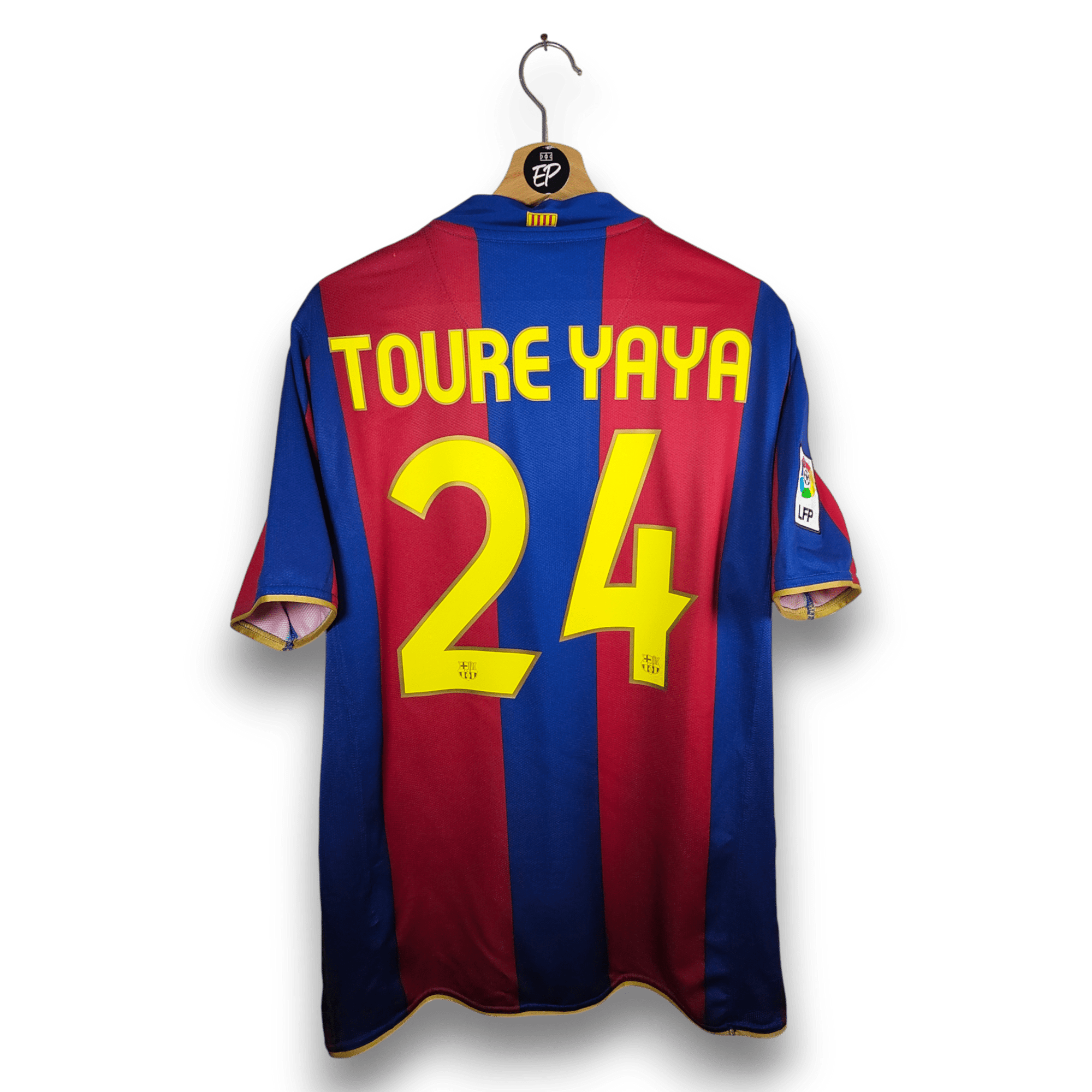 2007 - 08 FC Barcelona Home Shirt Toure Yaya 24 - 8.5/10 - (L) - Eternal Pitch