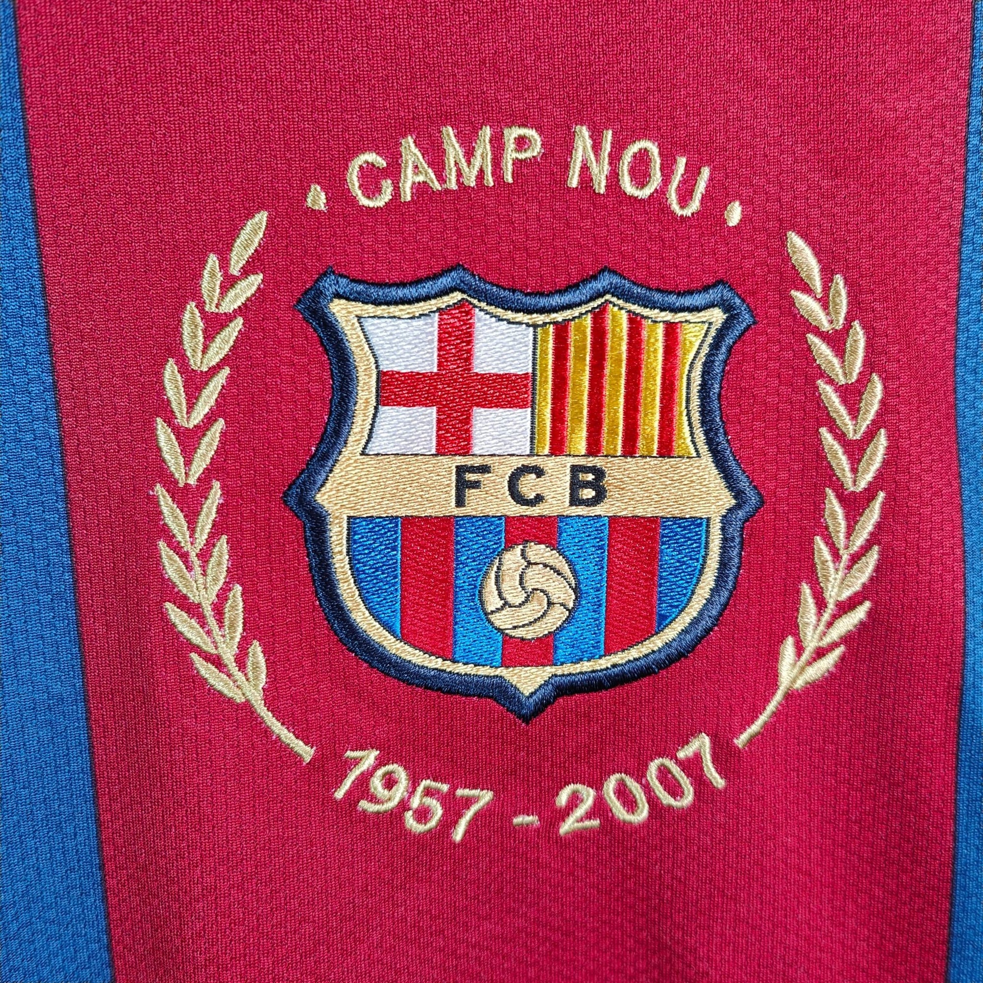2007 - 08 FC Barcelona Home Shirt Toure Yaya 24 - 8.5/10 - (XL) - Eternal Pitch