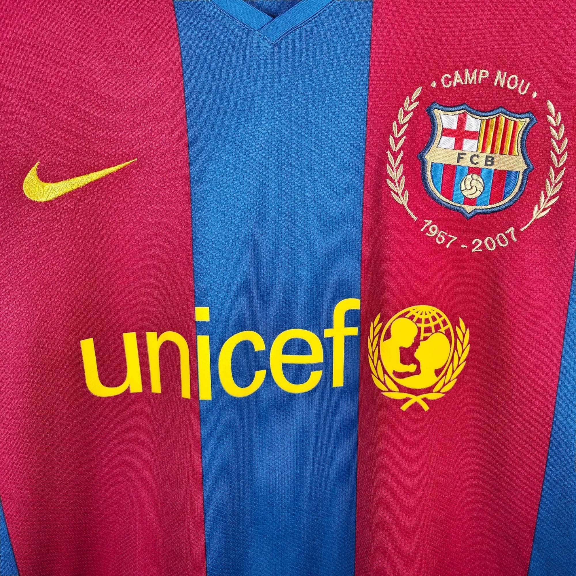 2007 - 08 FC Barcelona Home Shirt Toure Yaya 24 - 8.5/10 - (XL) - Eternal Pitch