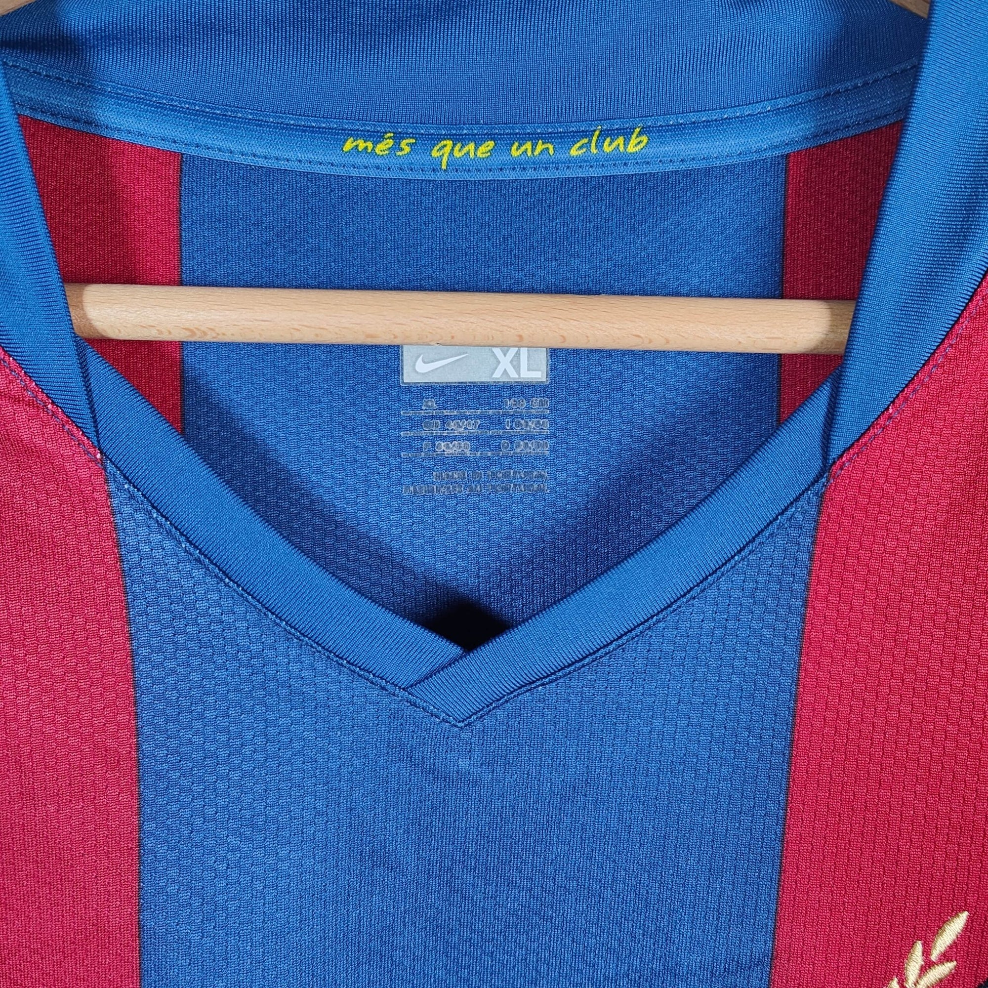 2007 - 08 FC Barcelona Home Shirt Toure Yaya 24 - 8.5/10 - (XL) - Eternal Pitch