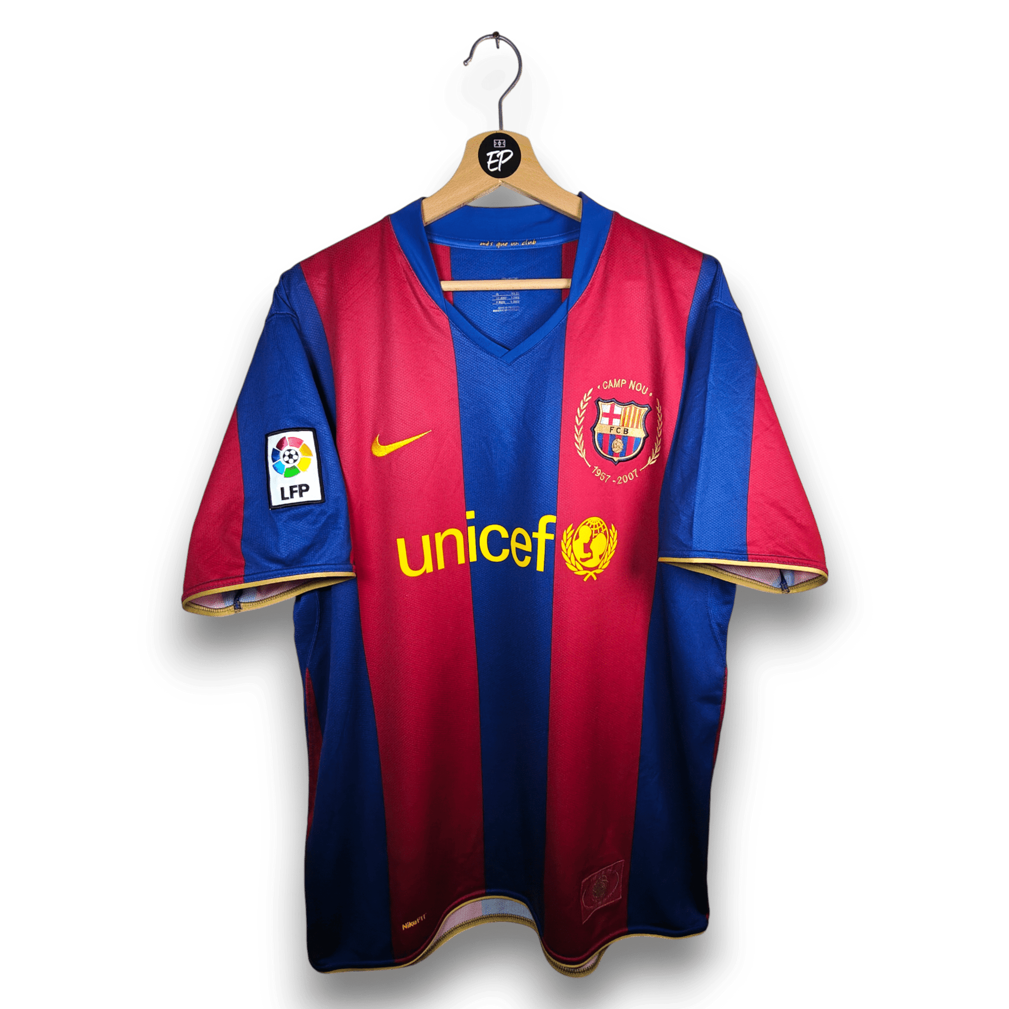 2007 - 08 FC Barcelona Home Shirt Toure Yaya 24 - 8.5/10 - (XL) - Eternal Pitch
