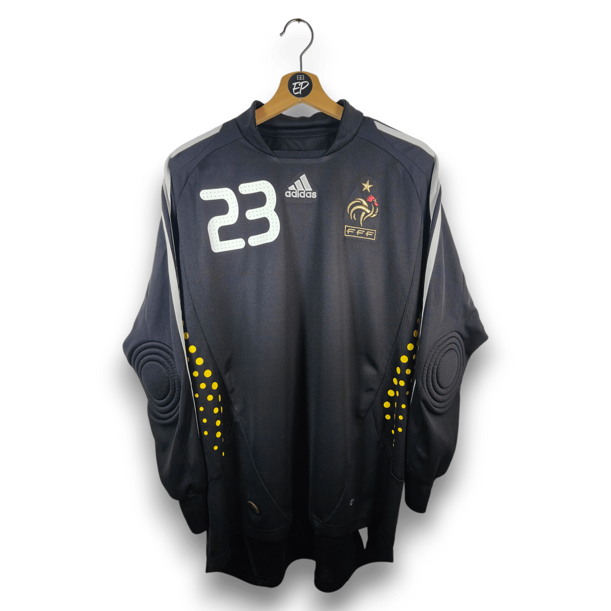 2007 - 08 France GK Shirt Coupet 23 - 9.5/10 - (L) - Eternal Pitch