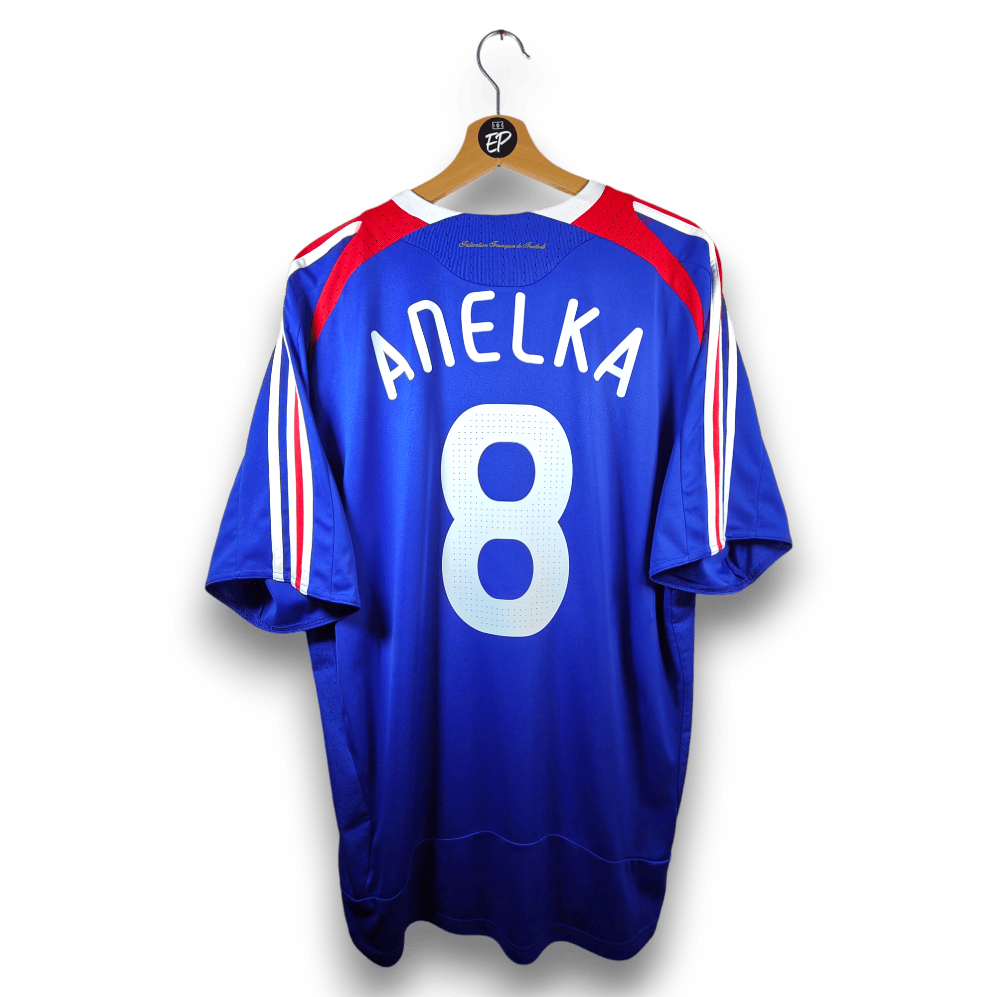 2007 - 08 France Home Shirt Anelka 8 (XL) - Eternal Pitch