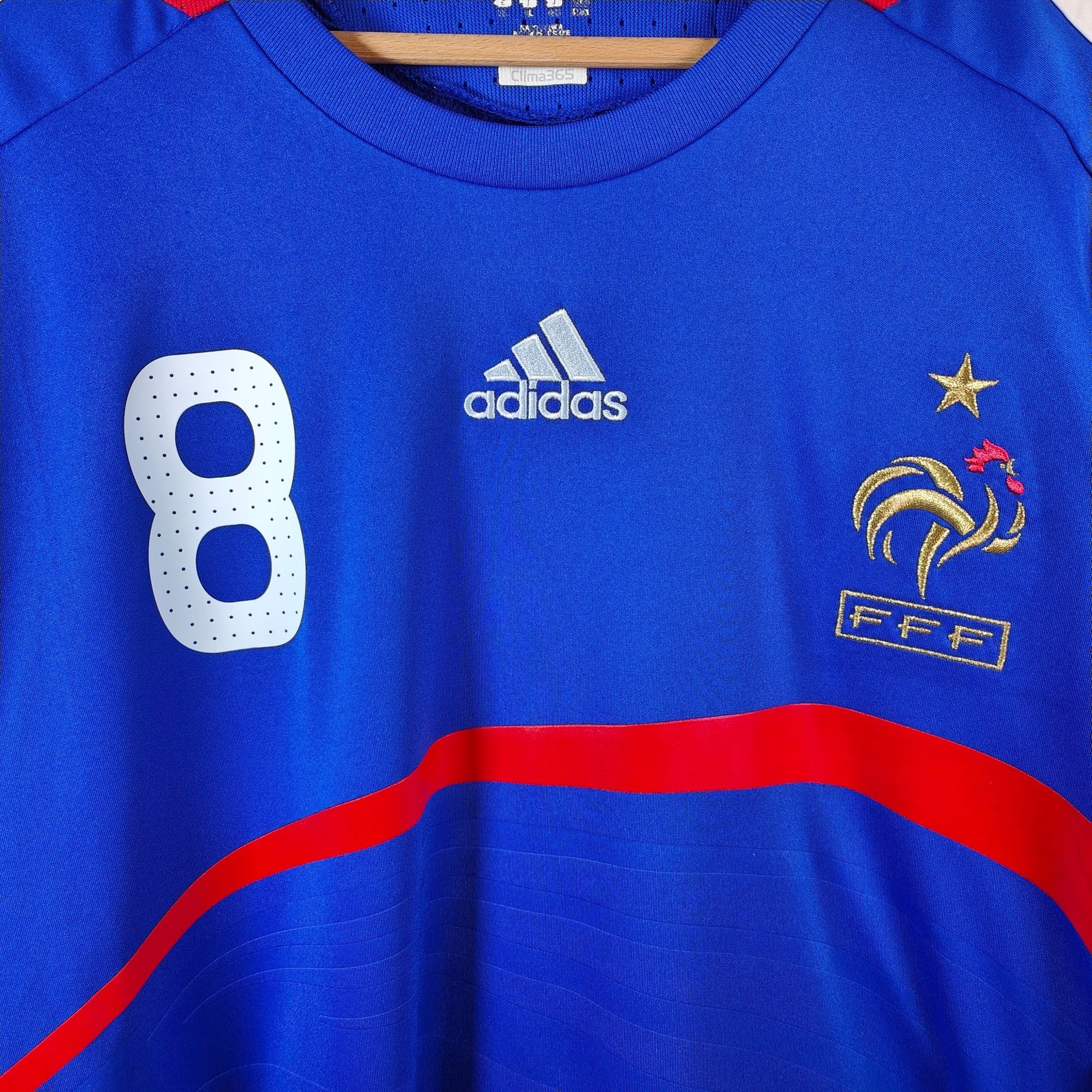 2007 - 08 France Home Shirt Anelka 8 (XL) - Eternal Pitch