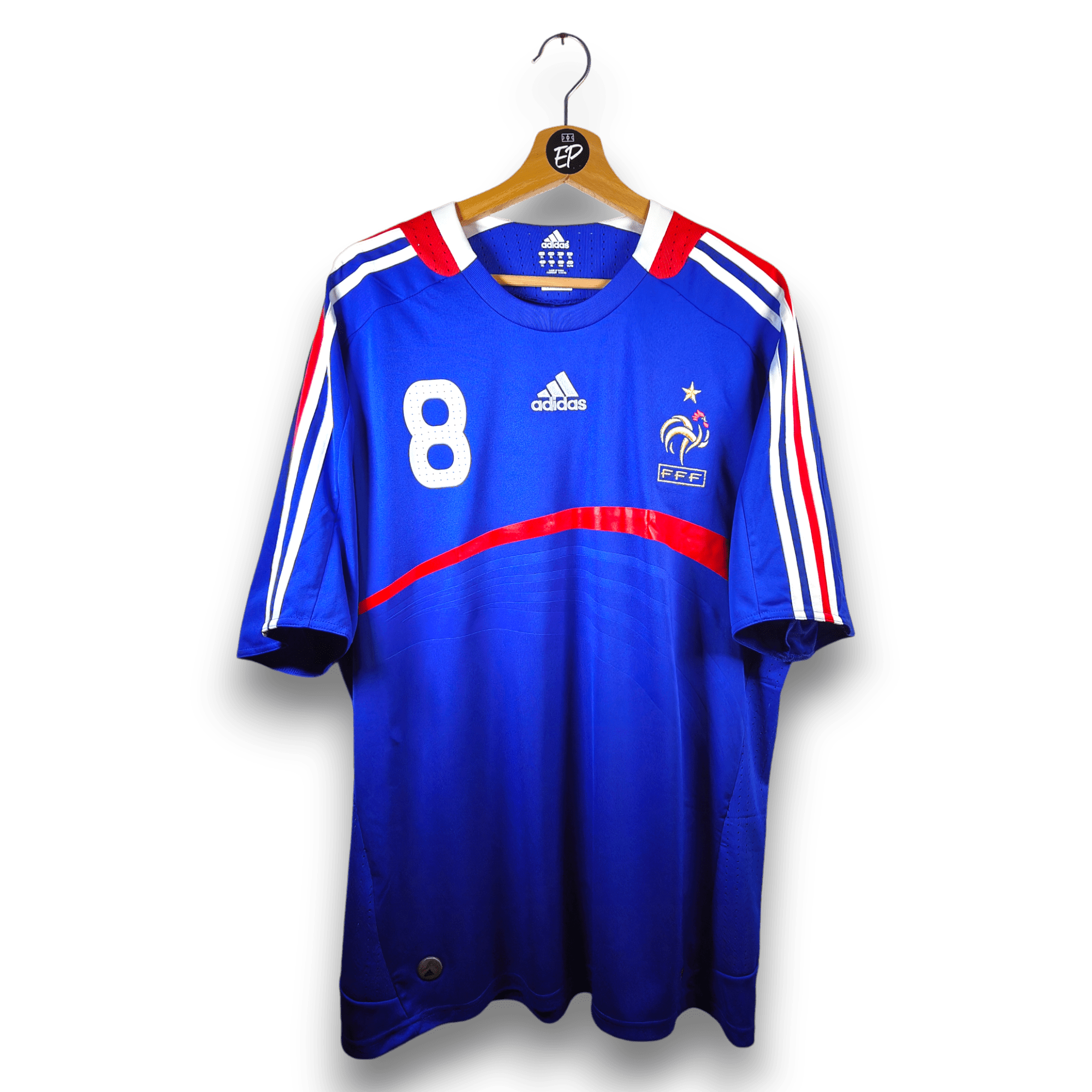 2007 - 08 France Home Shirt Anelka 8 (XL) - Eternal Pitch
