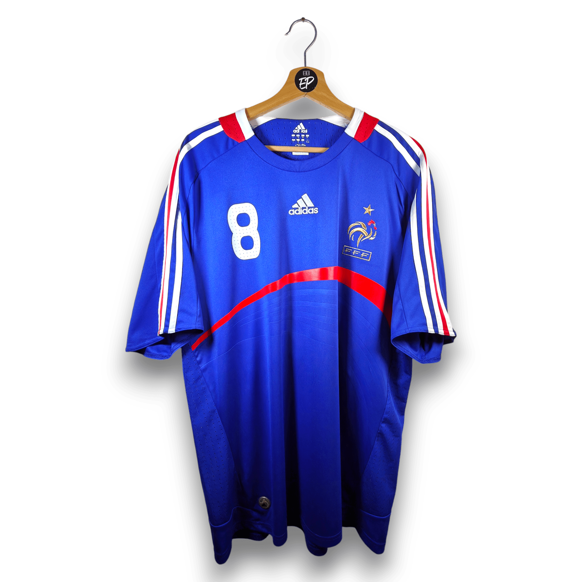 2007 - 08 France Home Shirt Anelka 8 (XL) - Eternal Pitch
