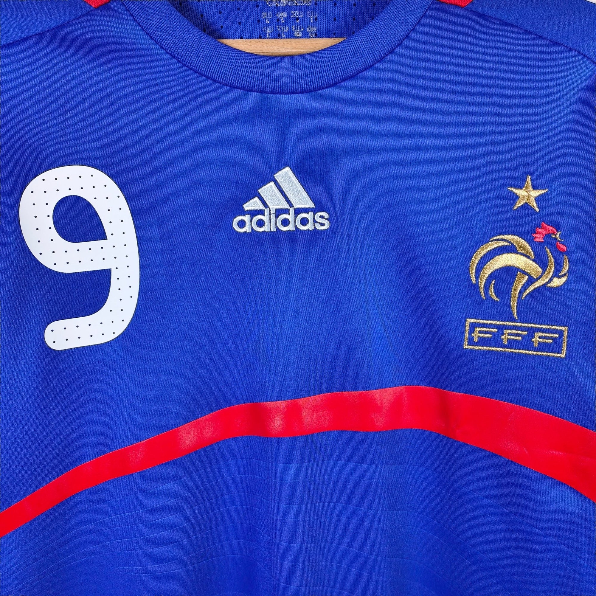 2007 - 08 France Home Shirt Benzema 9 - 8.5/10 - (L) - Eternal Pitch