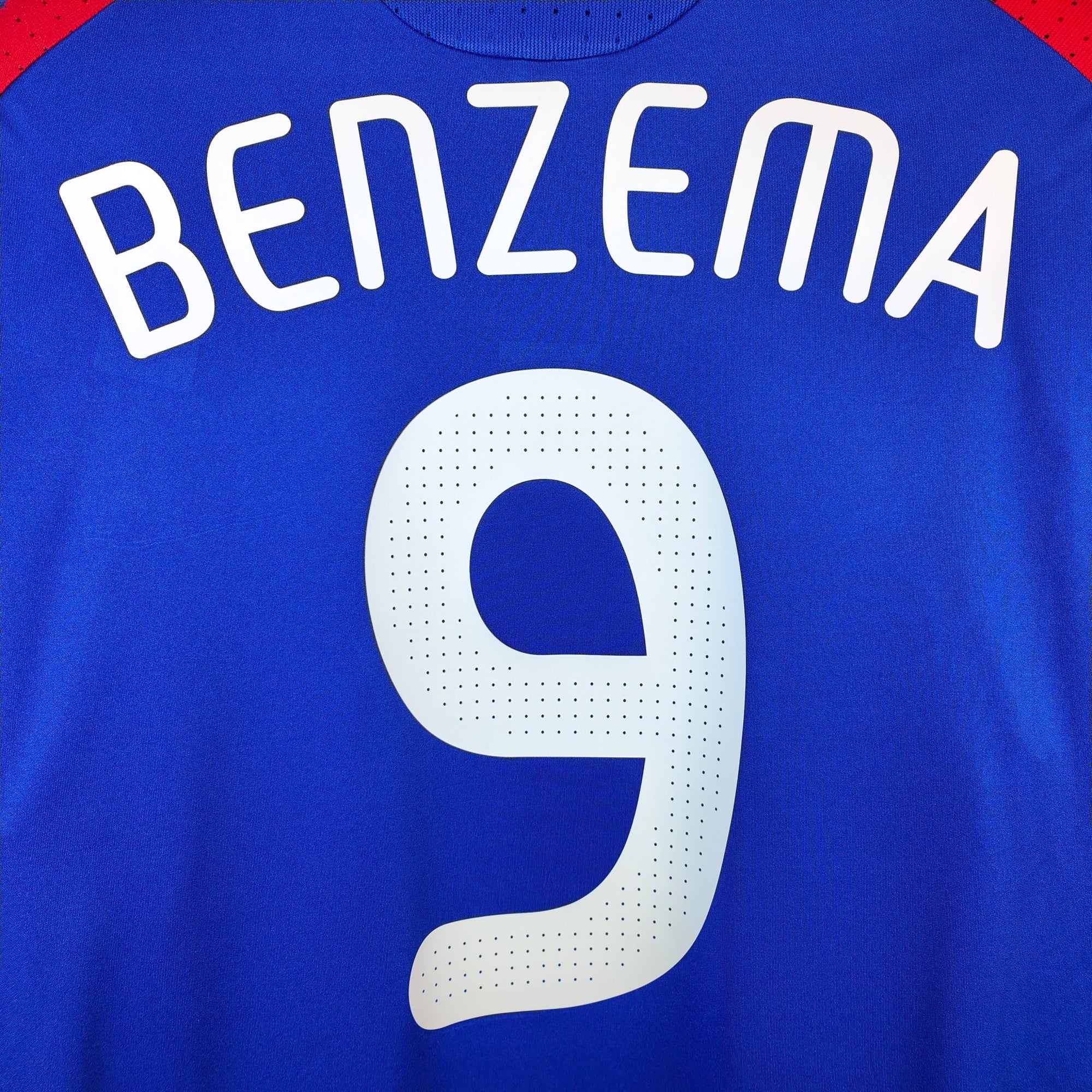 2007 - 08 France Home Shirt Benzema 9 - 8.5/10 - (L) - Eternal Pitch