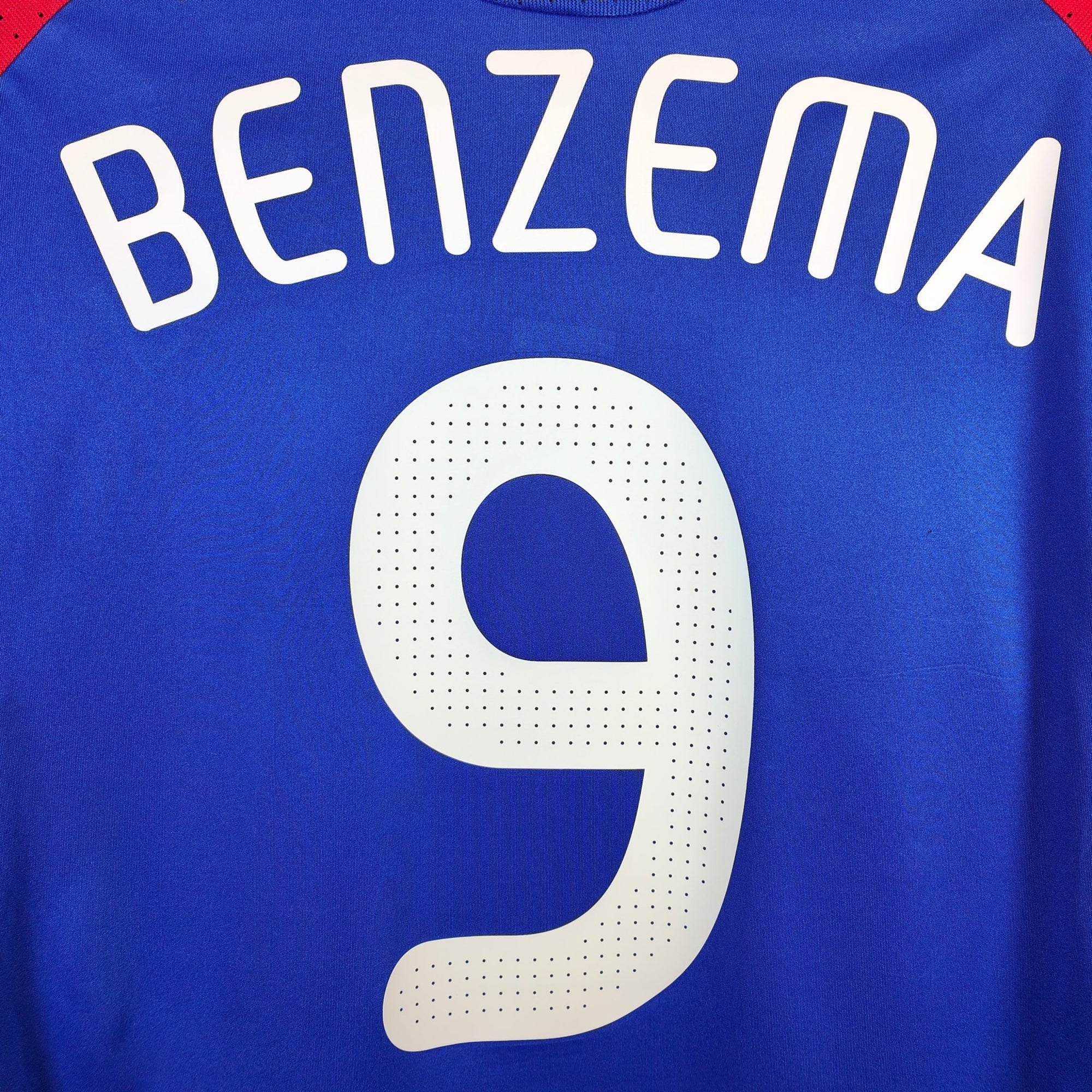 2007 - 08 France Home Shirt Benzema 9 - 9/10 - (M) - Eternal Pitch