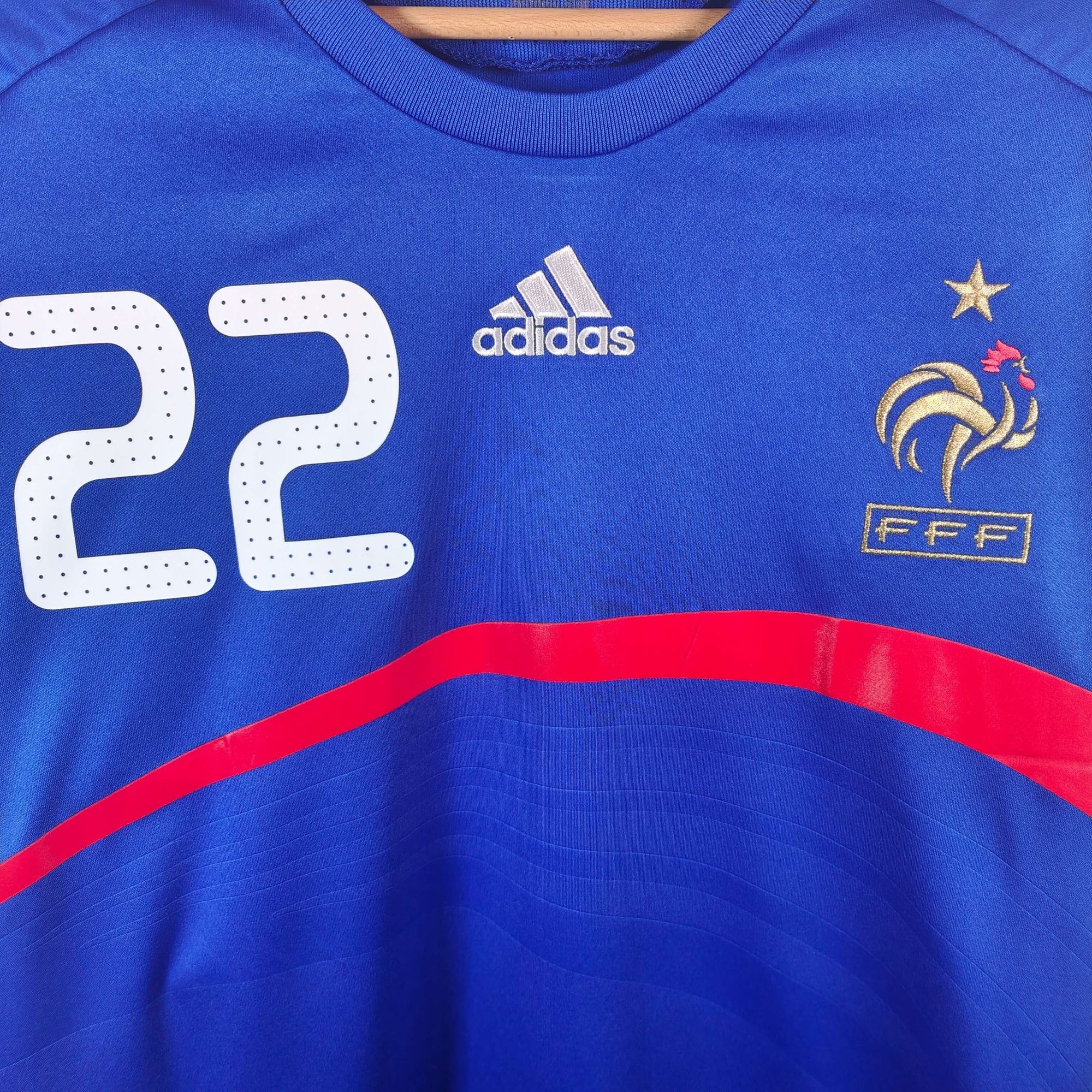 2007 - 08 France Home Shirt Ribery 22 - 7.5/10 - (L) - Eternal Pitch