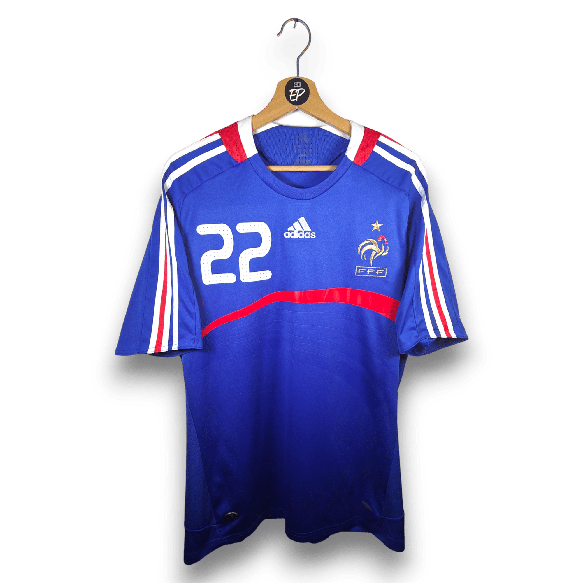 2007 - 08 France Home Shirt Ribery 22 - 7.5/10 - (L) - Eternal Pitch