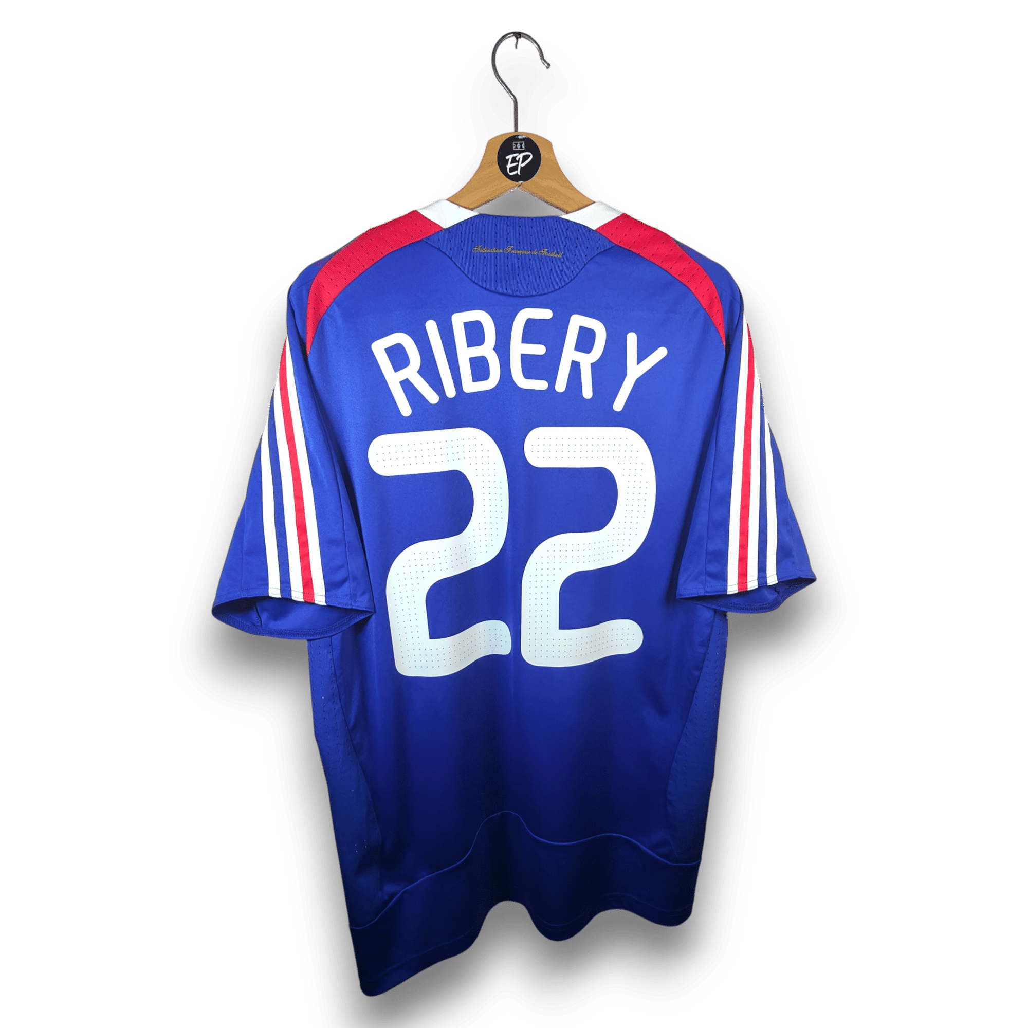 2007 - 08 France Home Shirt Ribery 22 - 7.5/10 - (L) - Eternal Pitch