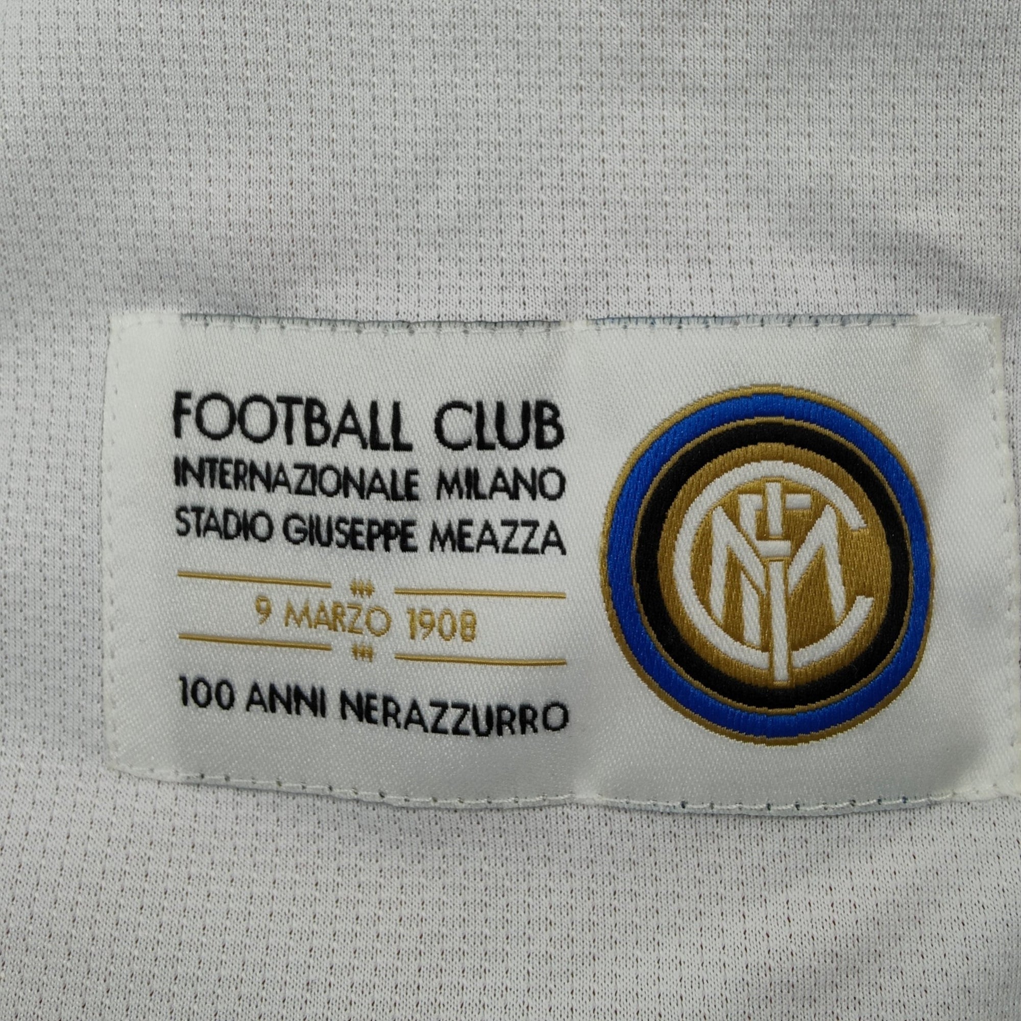 2007 - 08 Inter Milan Away Centenary Shirt Zanetti 4 - 8/10 - (L) - Eternal Pitch